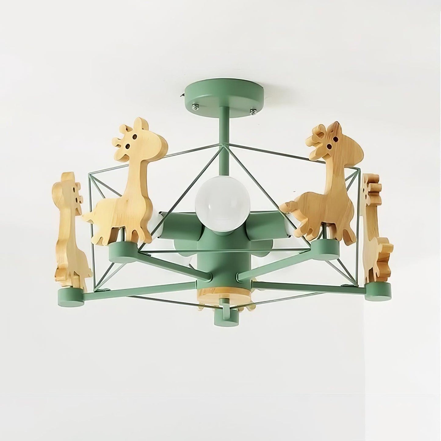 Lovely Deer Wooden Chandelier - YIOSI
