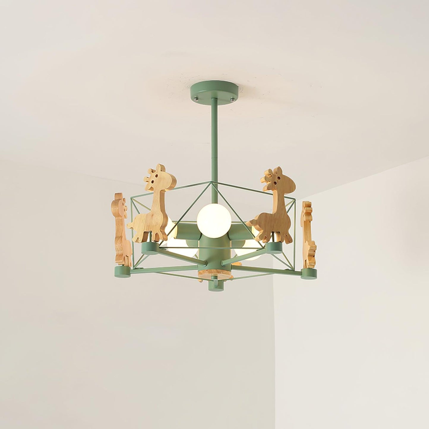 Lovely Deer Wooden Chandelier - YIOSI