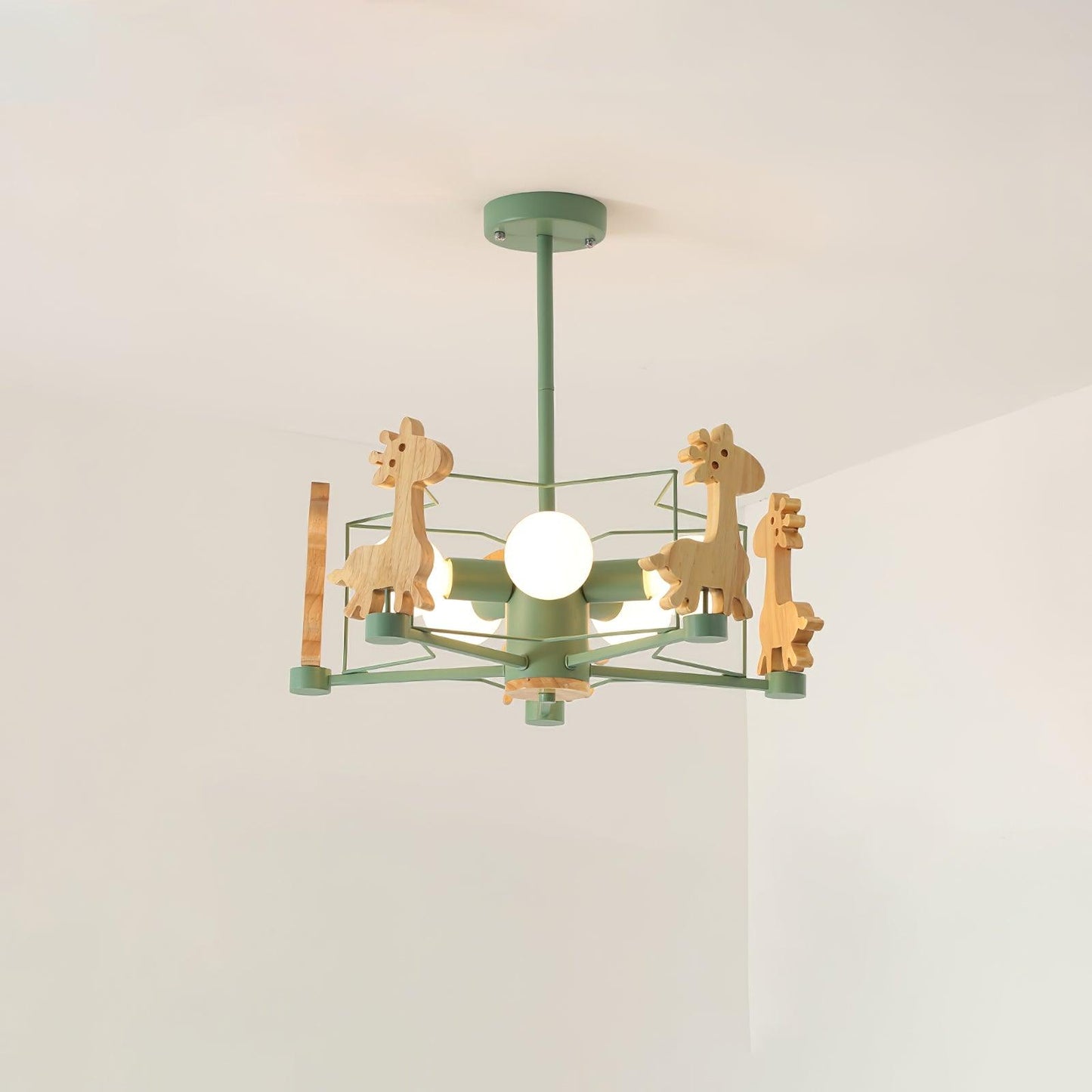 Lovely Deer Wooden Chandelier - YIOSI