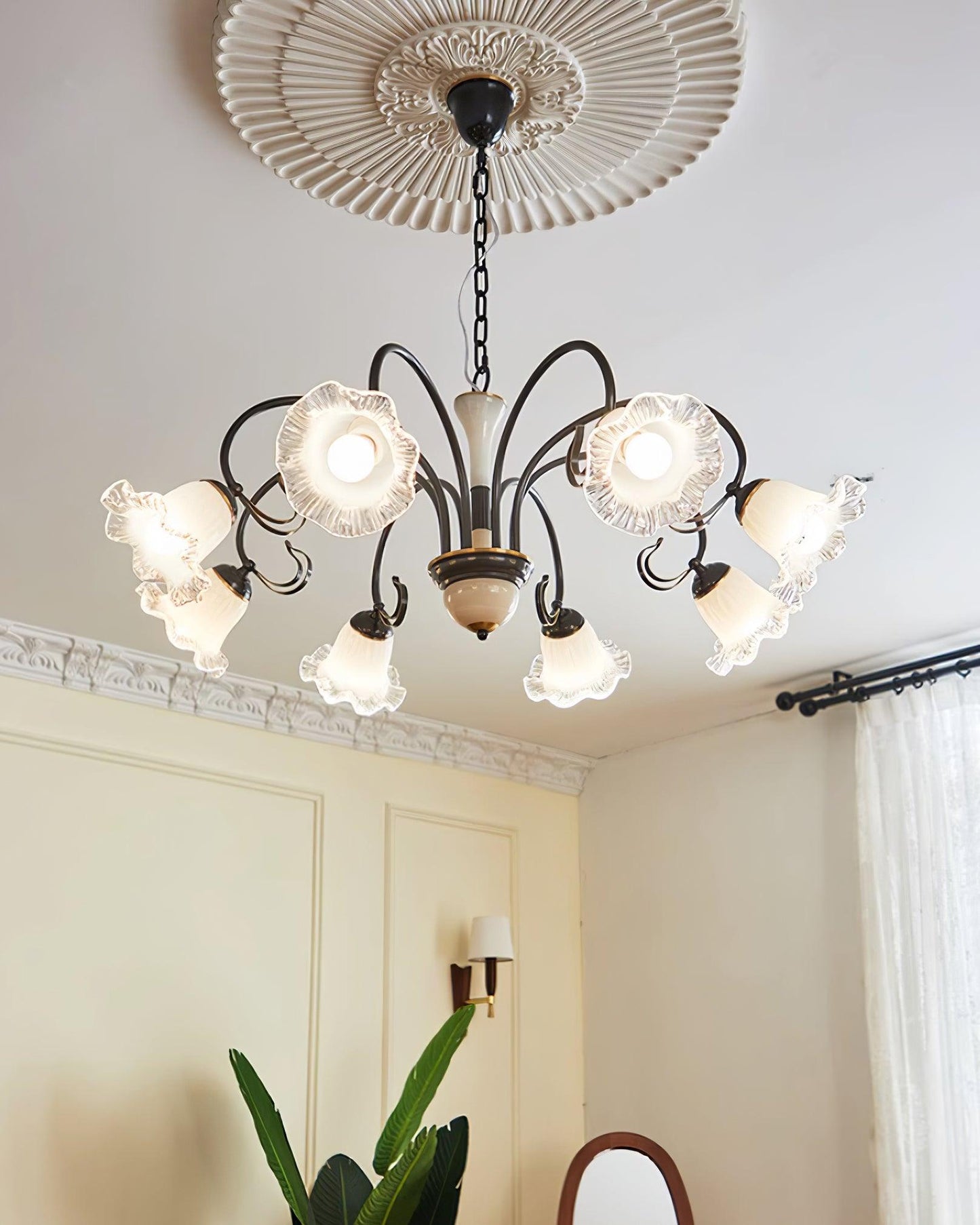 Luce Black Chandelier - YIOSI