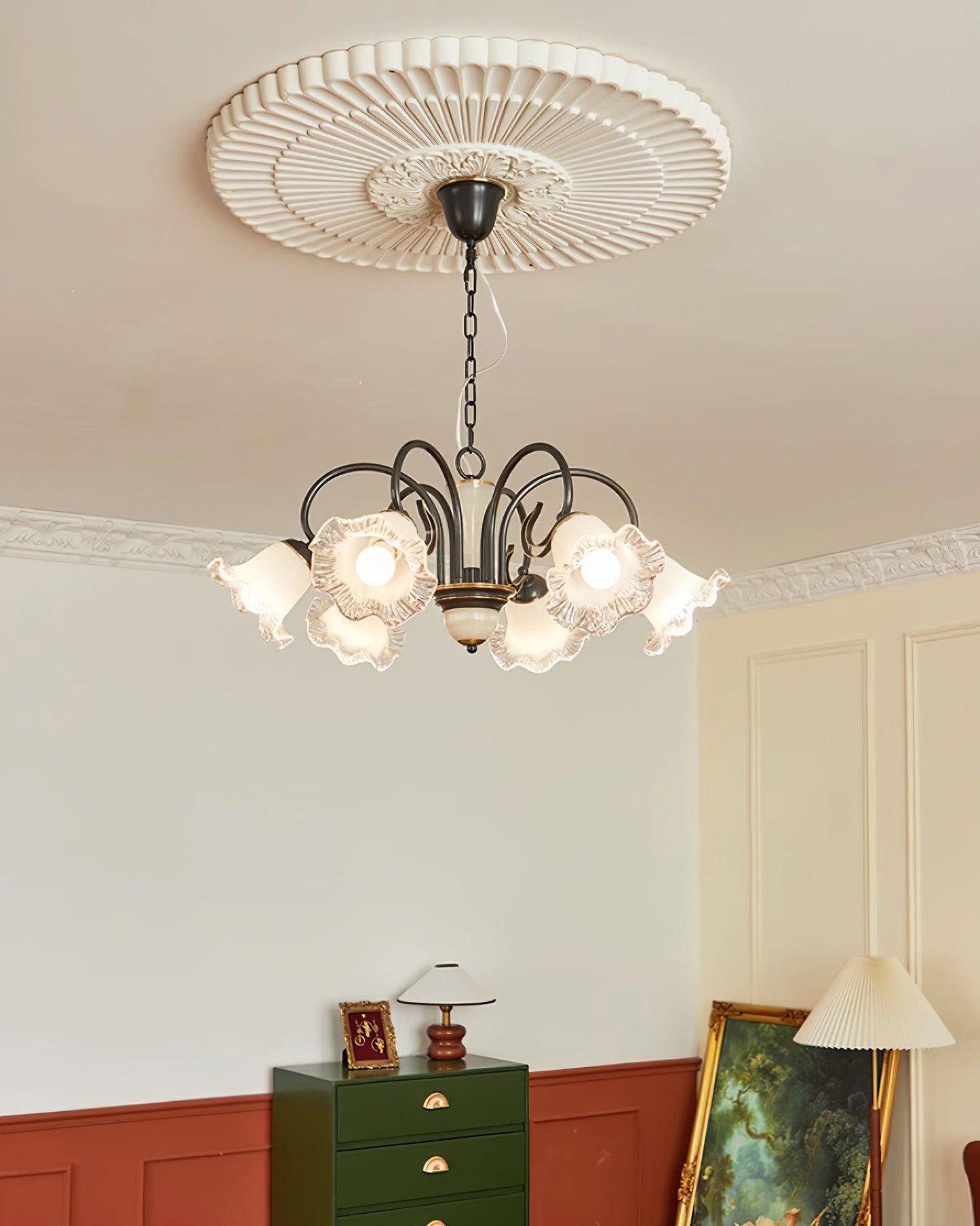 Luce Black Chandelier - YIOSI