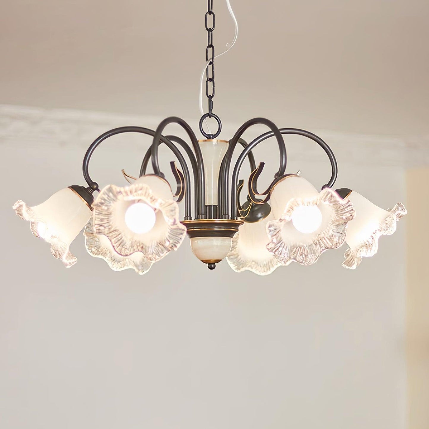 Luce Black Chandelier - YIOSI
