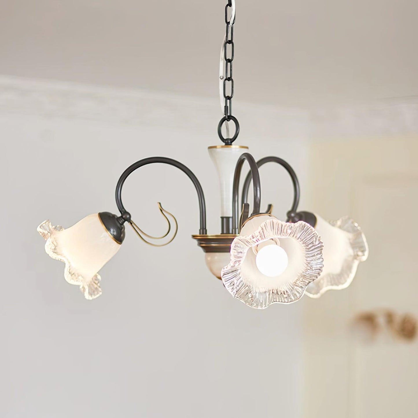 Luce Black Chandelier - YIOSI