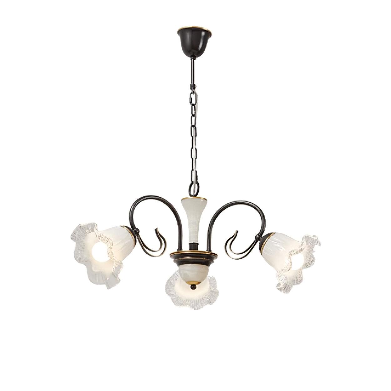 Luce Black Chandelier - YIOSI