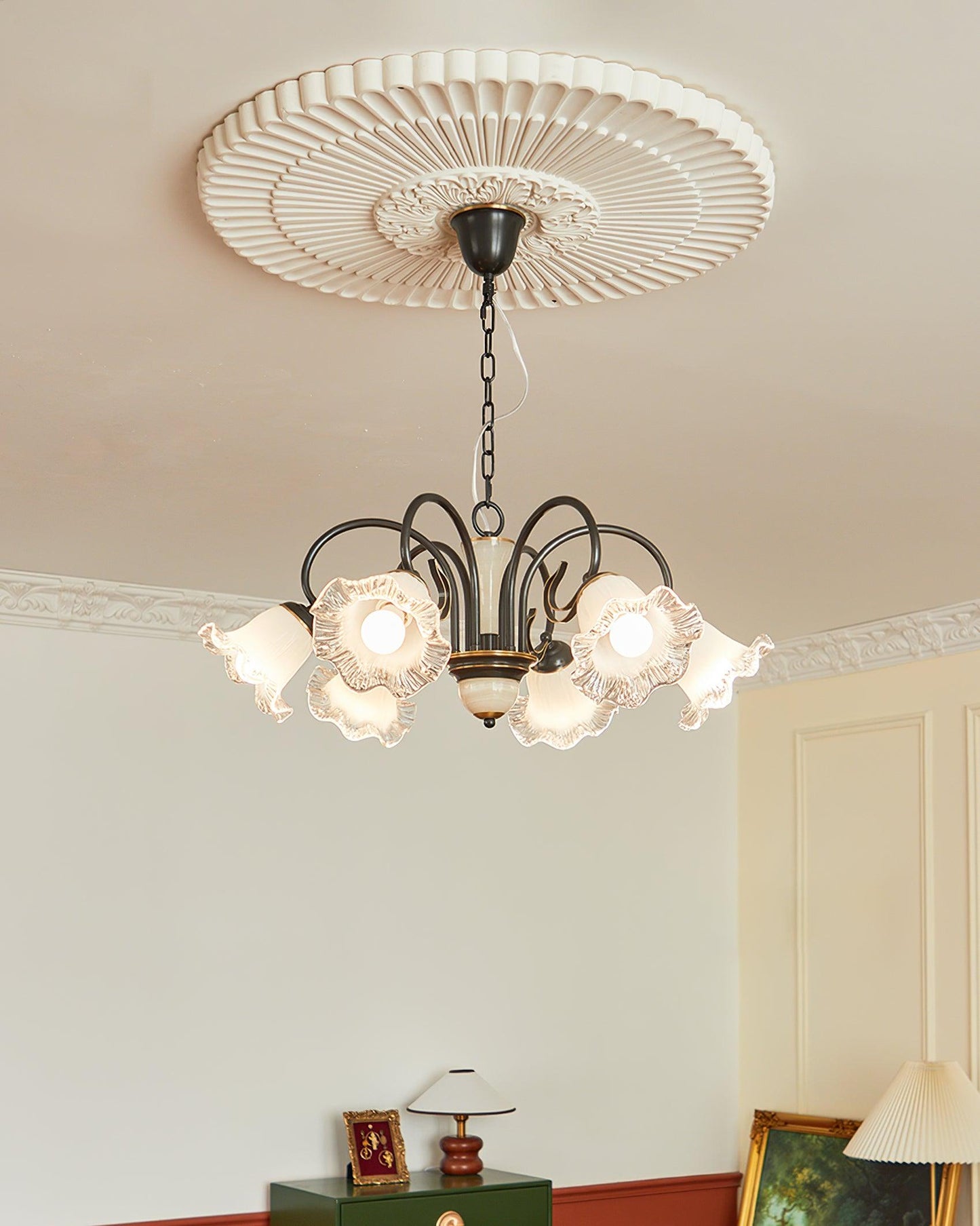 Luce Black Chandelier - YIOSI