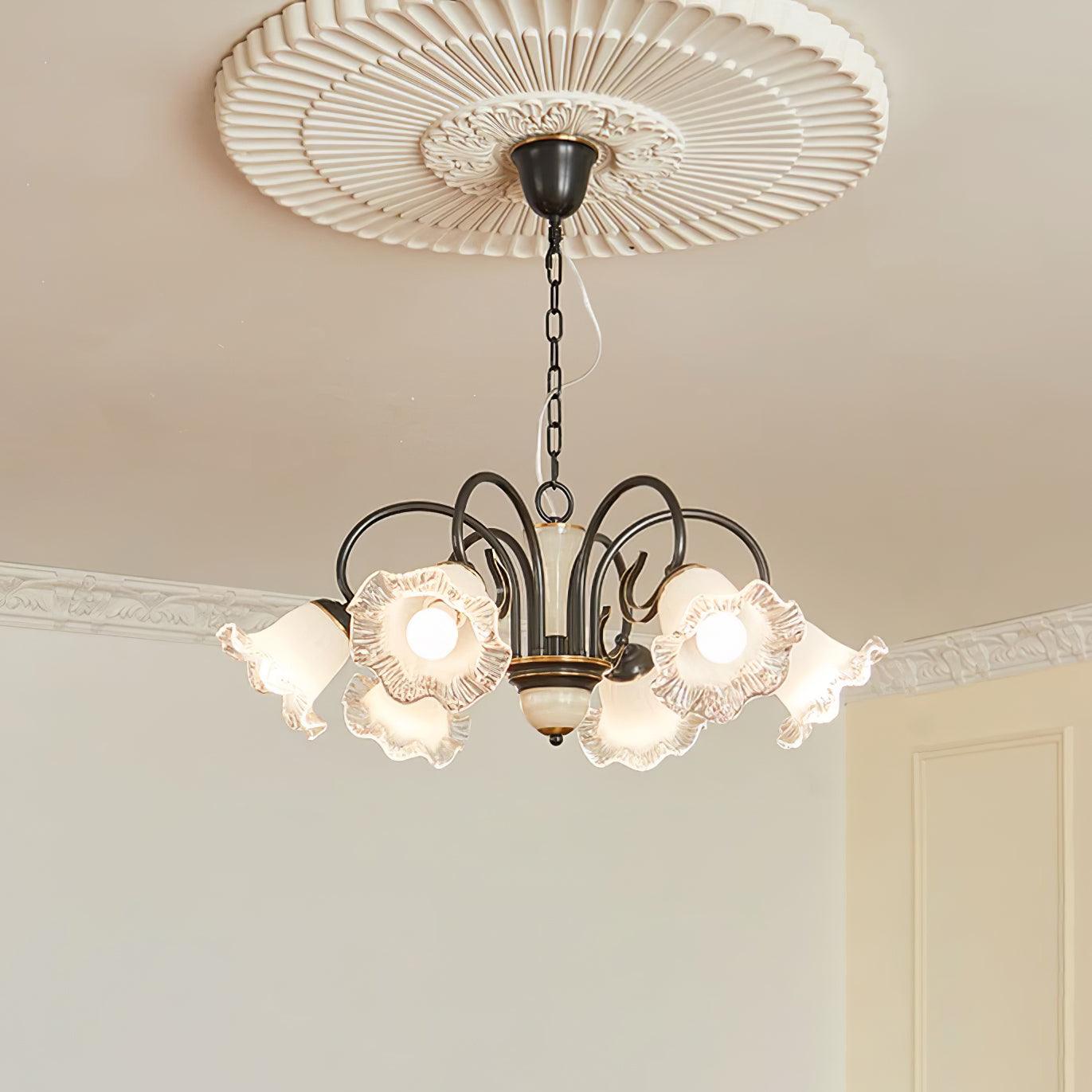 Luce Black Chandelier - YIOSI