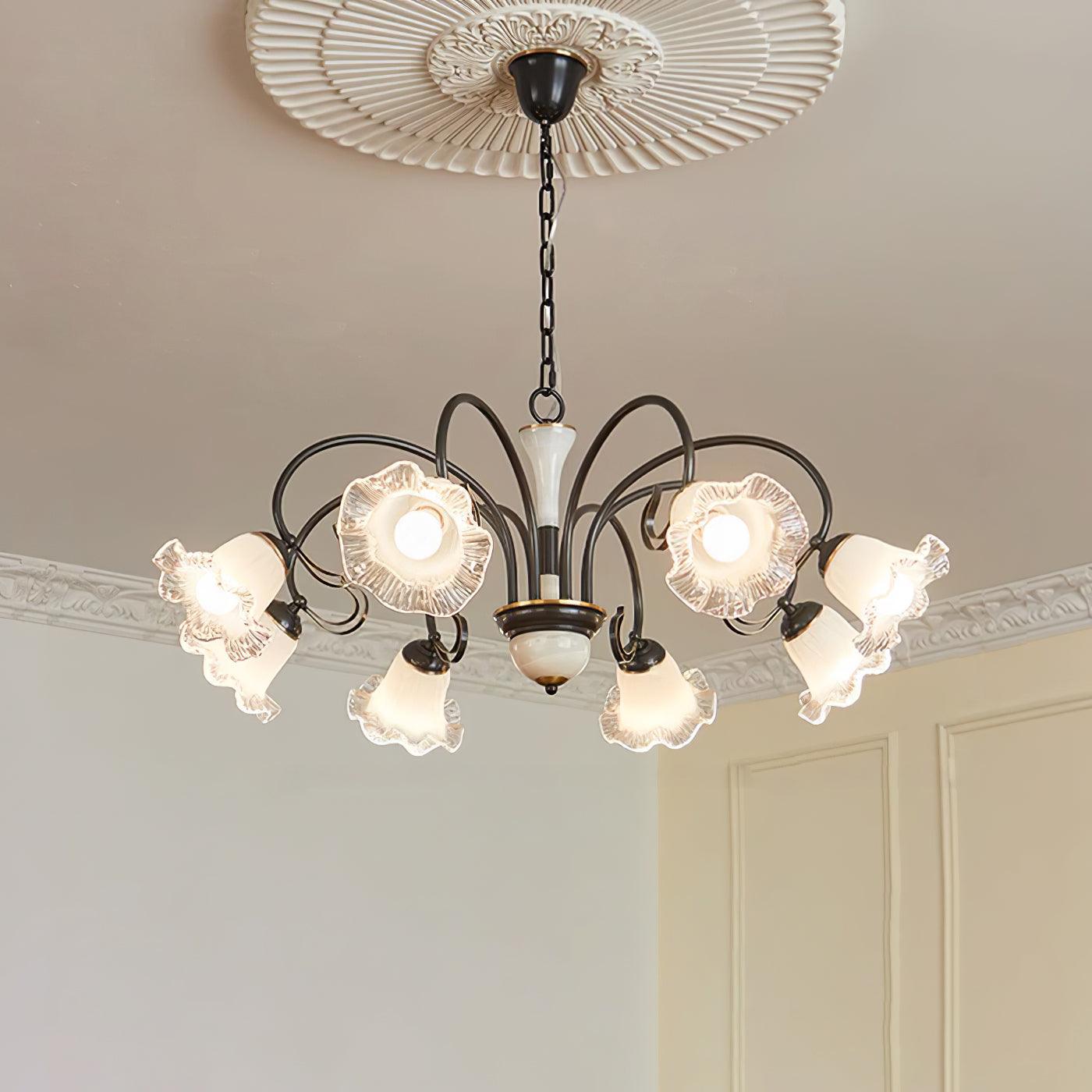 Luce Black Chandelier - YIOSI