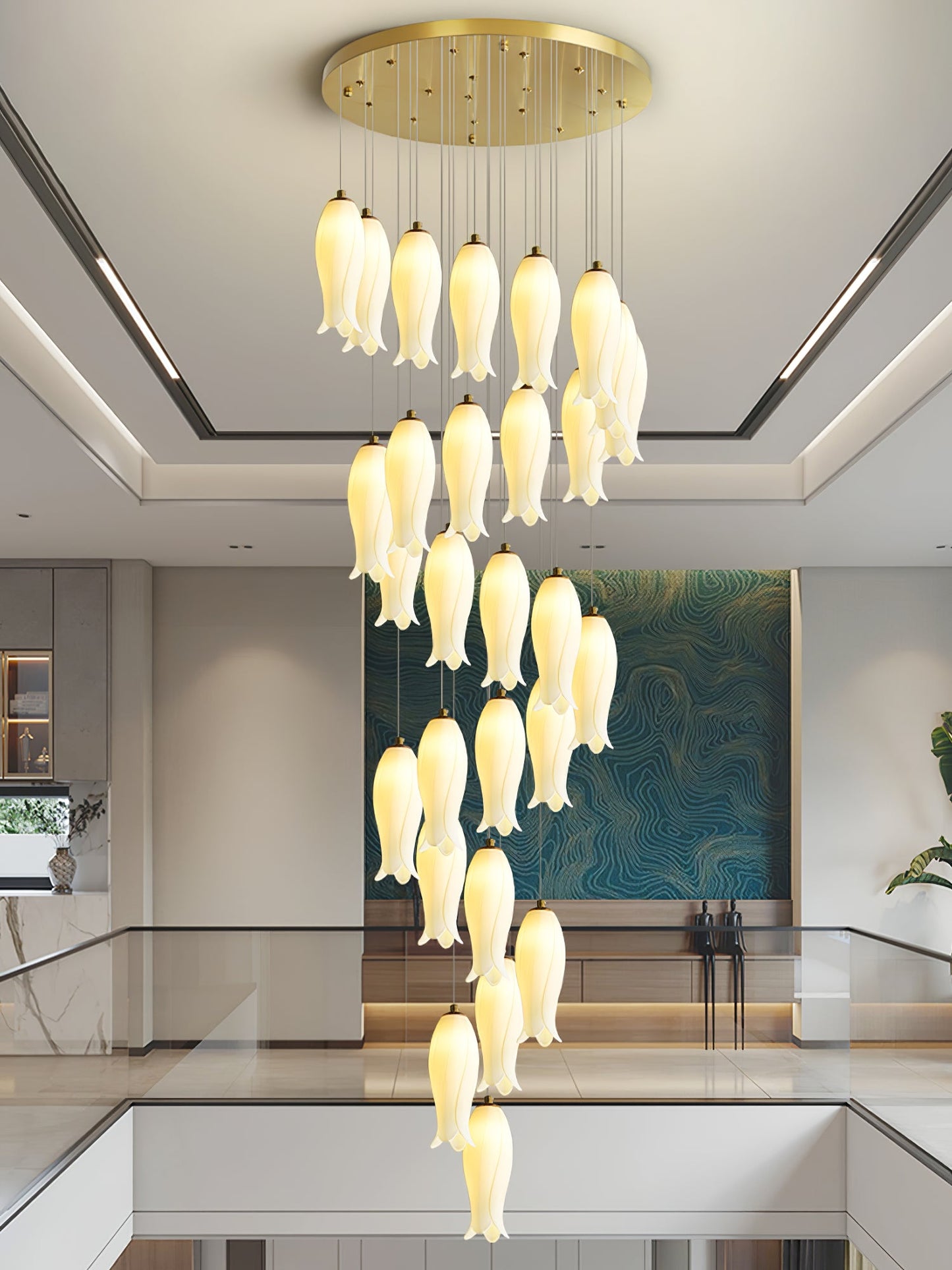 Luma Flora Stairs Chandelier - YIOSI