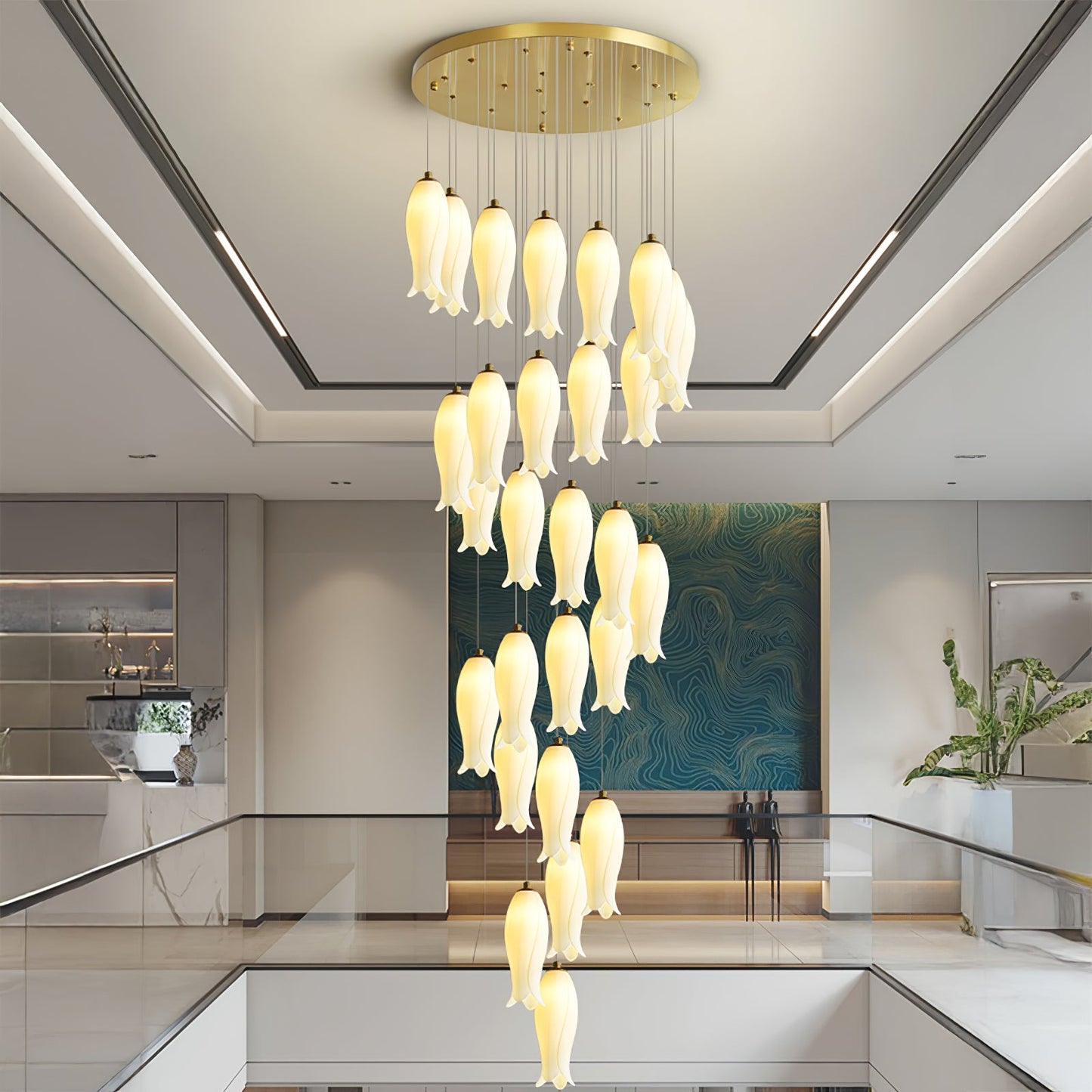 Luma Flora Stairs Chandelier - YIOSI