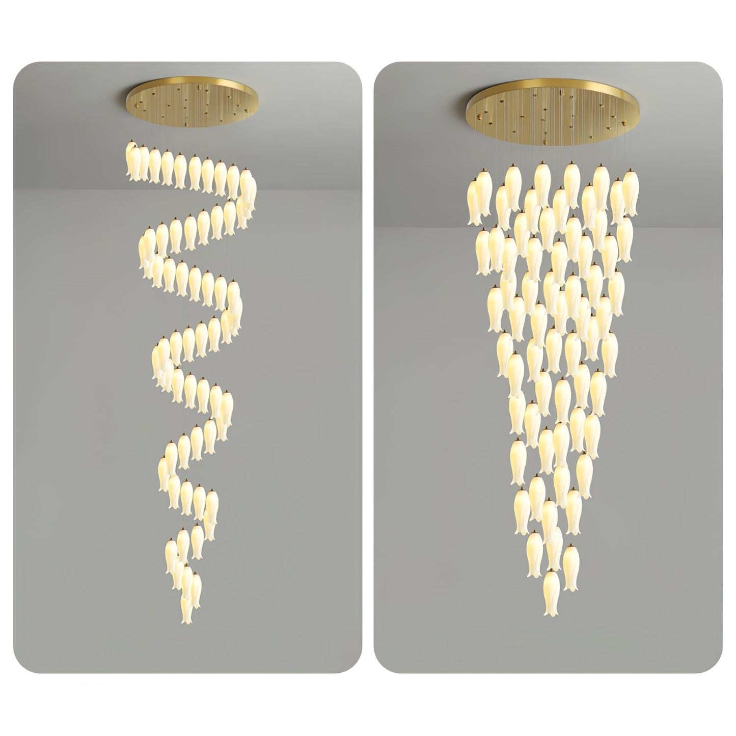 Luma Flora Stairs Chandelier - YIOSI