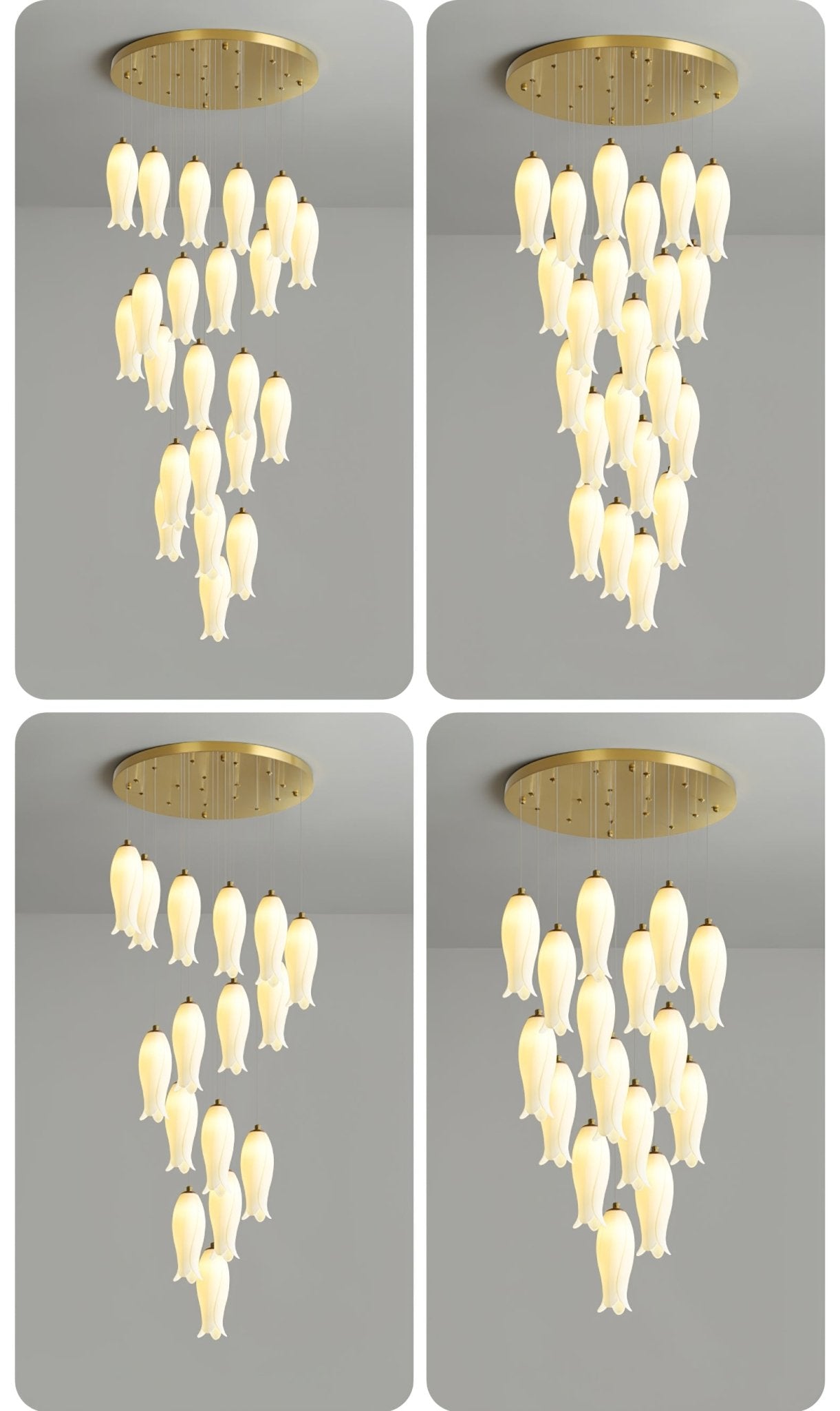 Luma Flora Stairs Chandelier - YIOSI