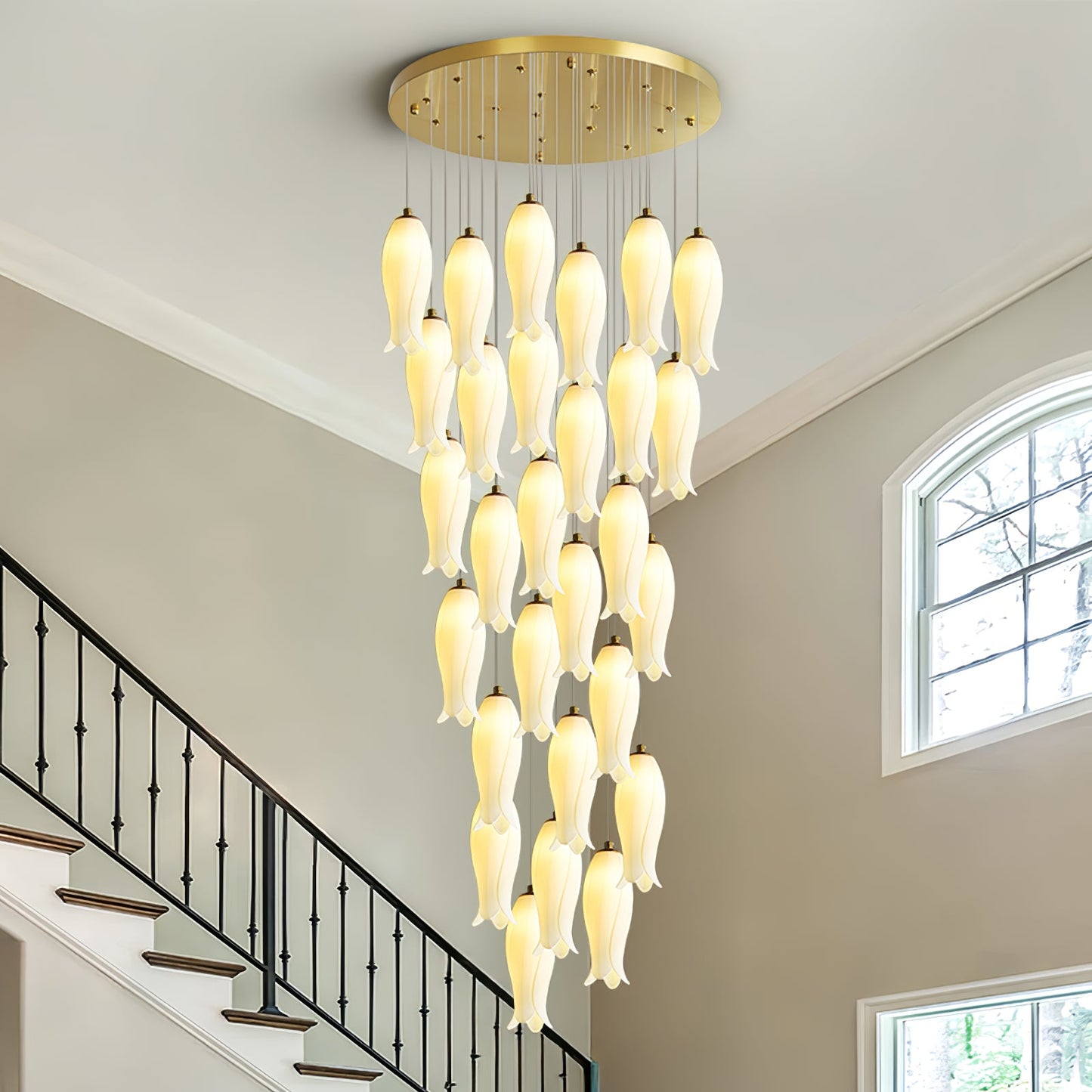 Luma Flora Stairs Chandelier - YIOSI