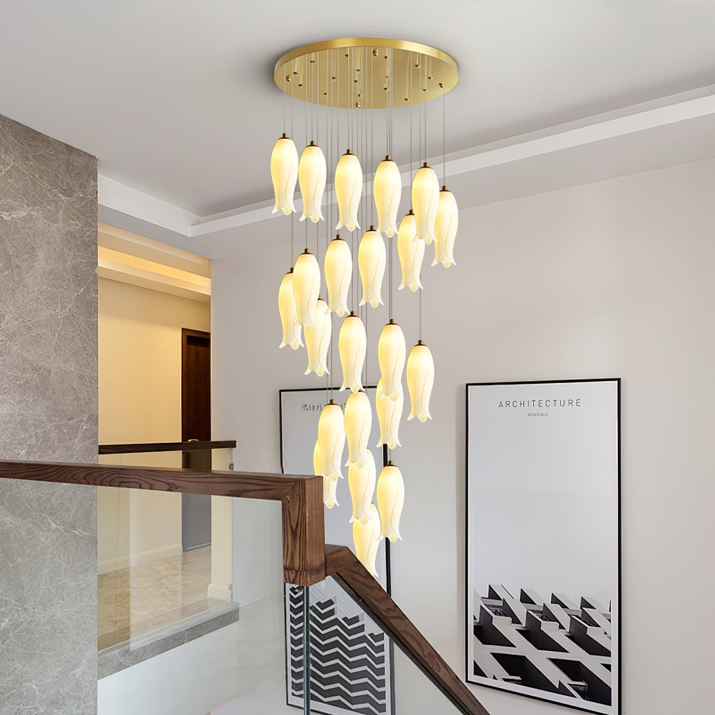 Luma Flora Stairs Chandelier - YIOSI