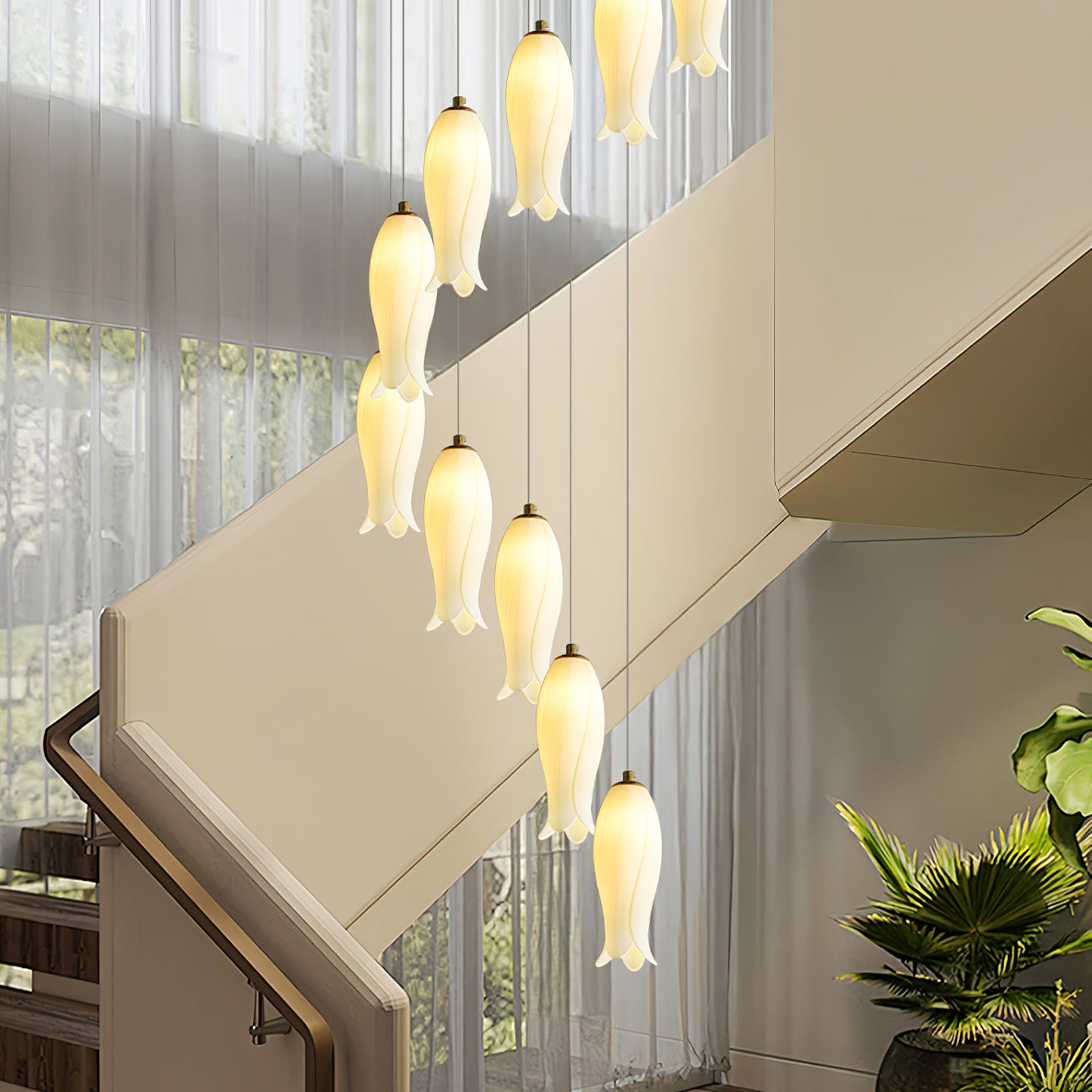 Luma Flora Stairs Chandelier - YIOSI