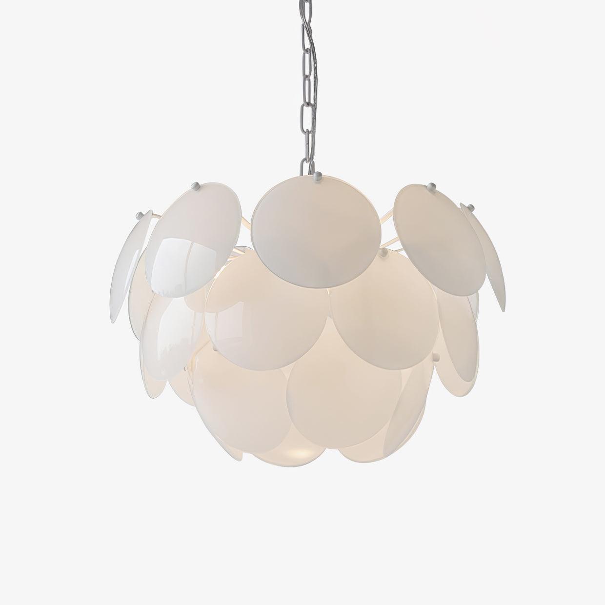 Luminous Petal Glass Chandelier - YIOSI