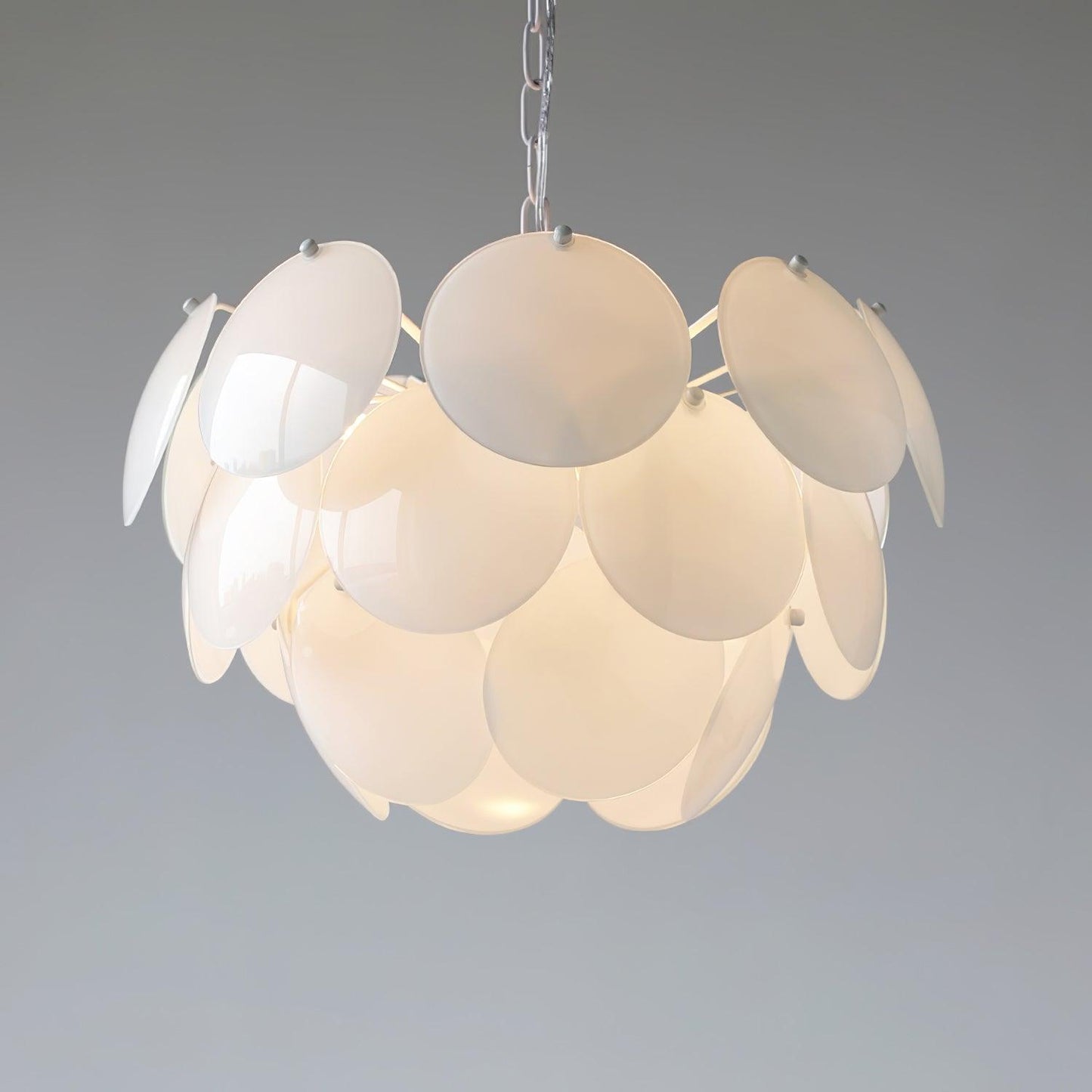 Luminous Petal Glass Chandelier - YIOSI