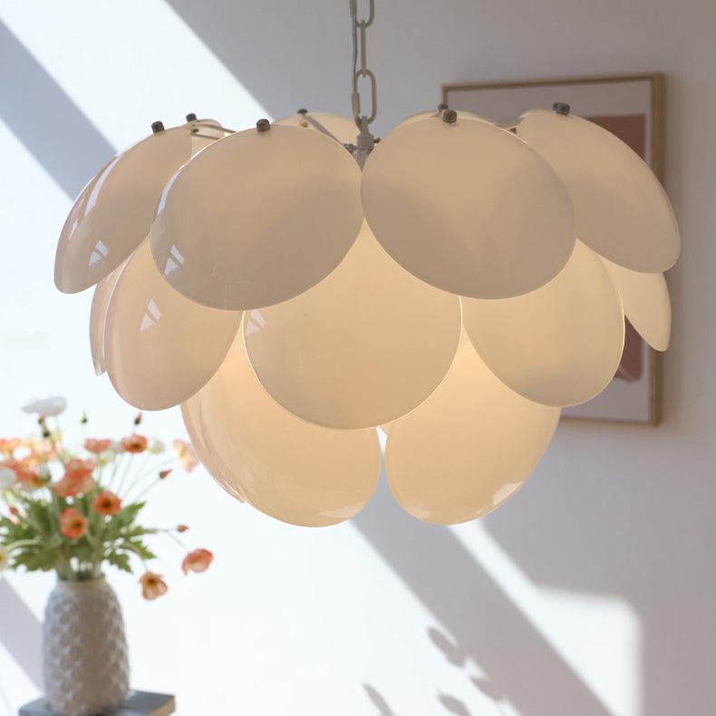 Luminous Petal Glass Chandelier - YIOSI