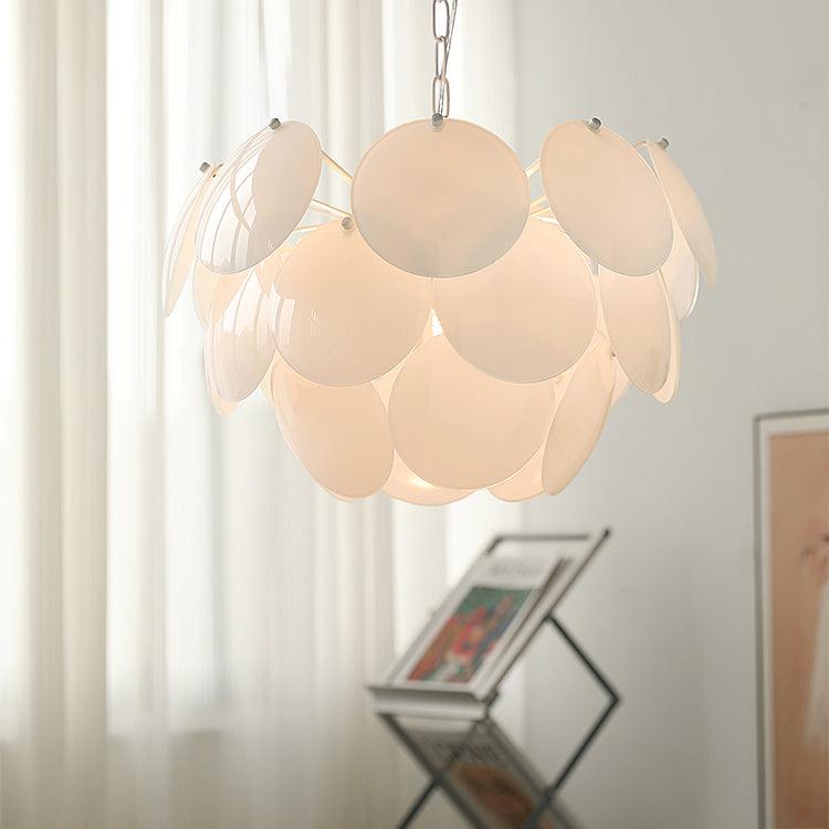 Luminous Petal Glass Chandelier - YIOSI