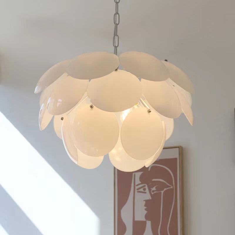 Luminous Petal Glass Chandelier - YIOSI