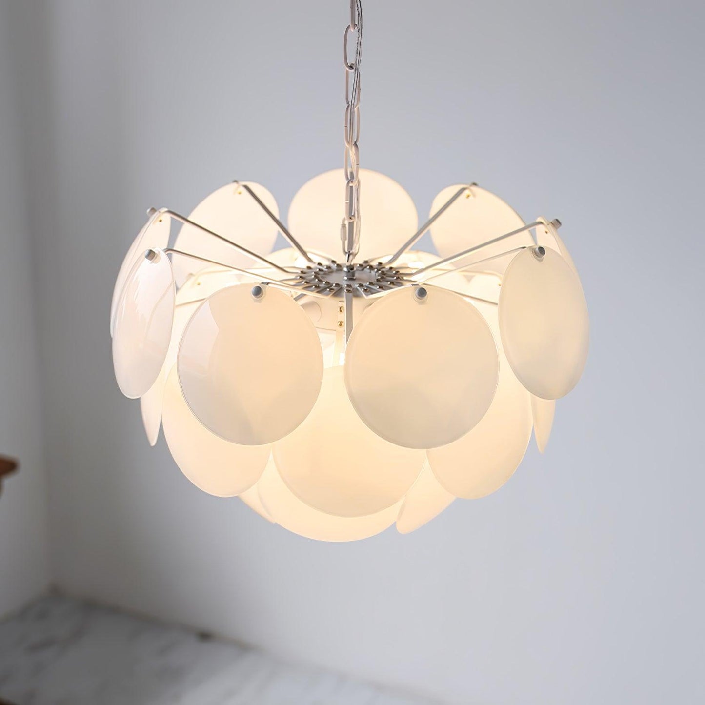Luminous Petal Glass Chandelier - YIOSI