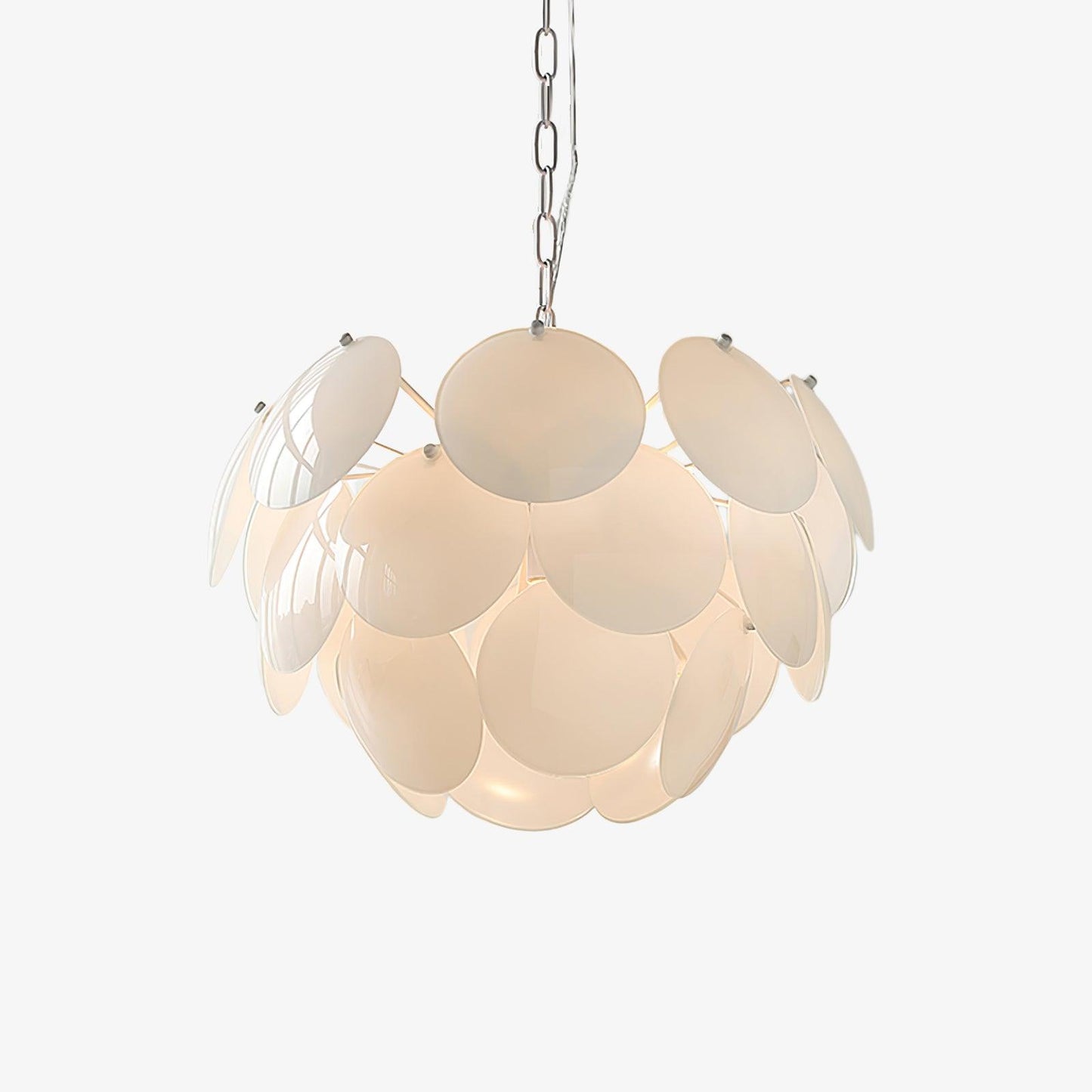 Luminous Petal Glass Chandelier - YIOSI