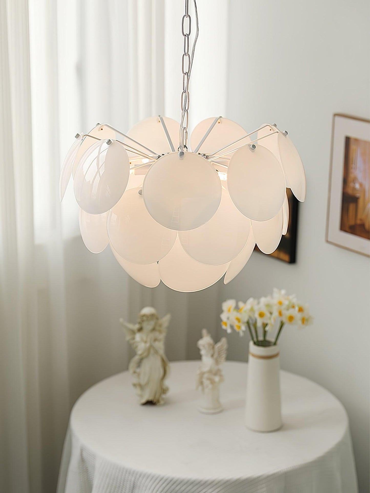 Luminous Petal Glass Chandelier - YIOSI