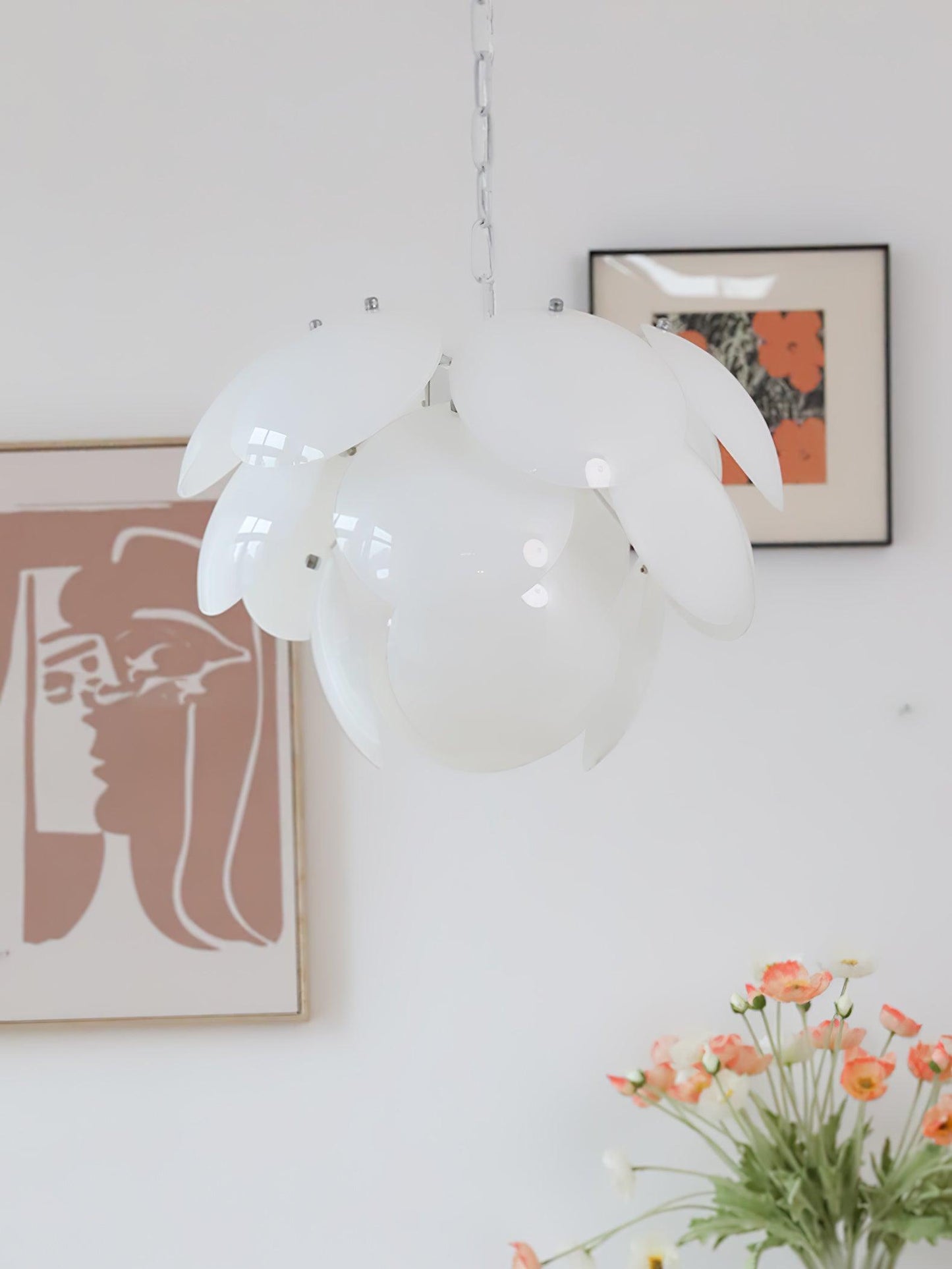 Luminous Petal Glass Chandelier - YIOSI