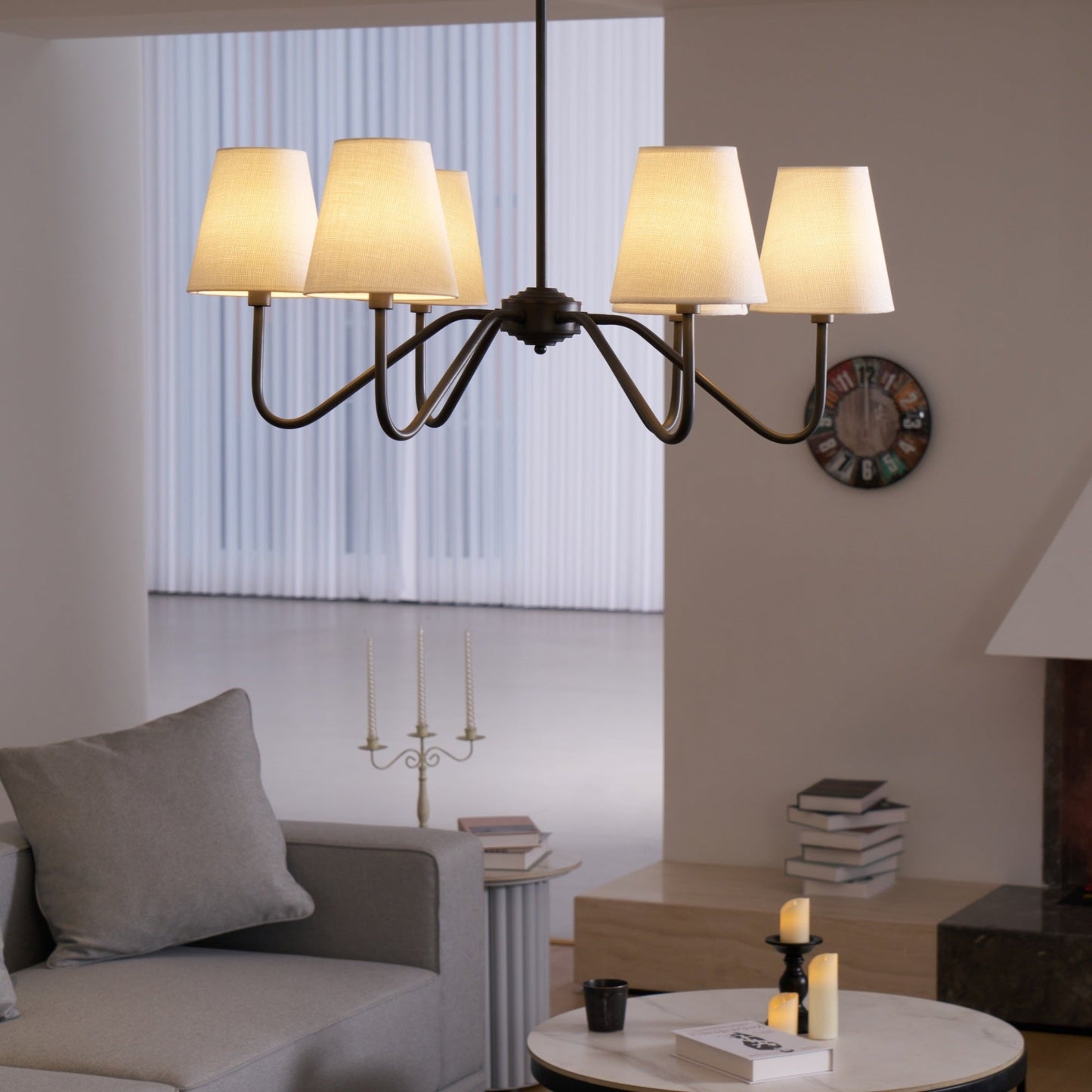 Lumos Black Chandelier - YIOSI