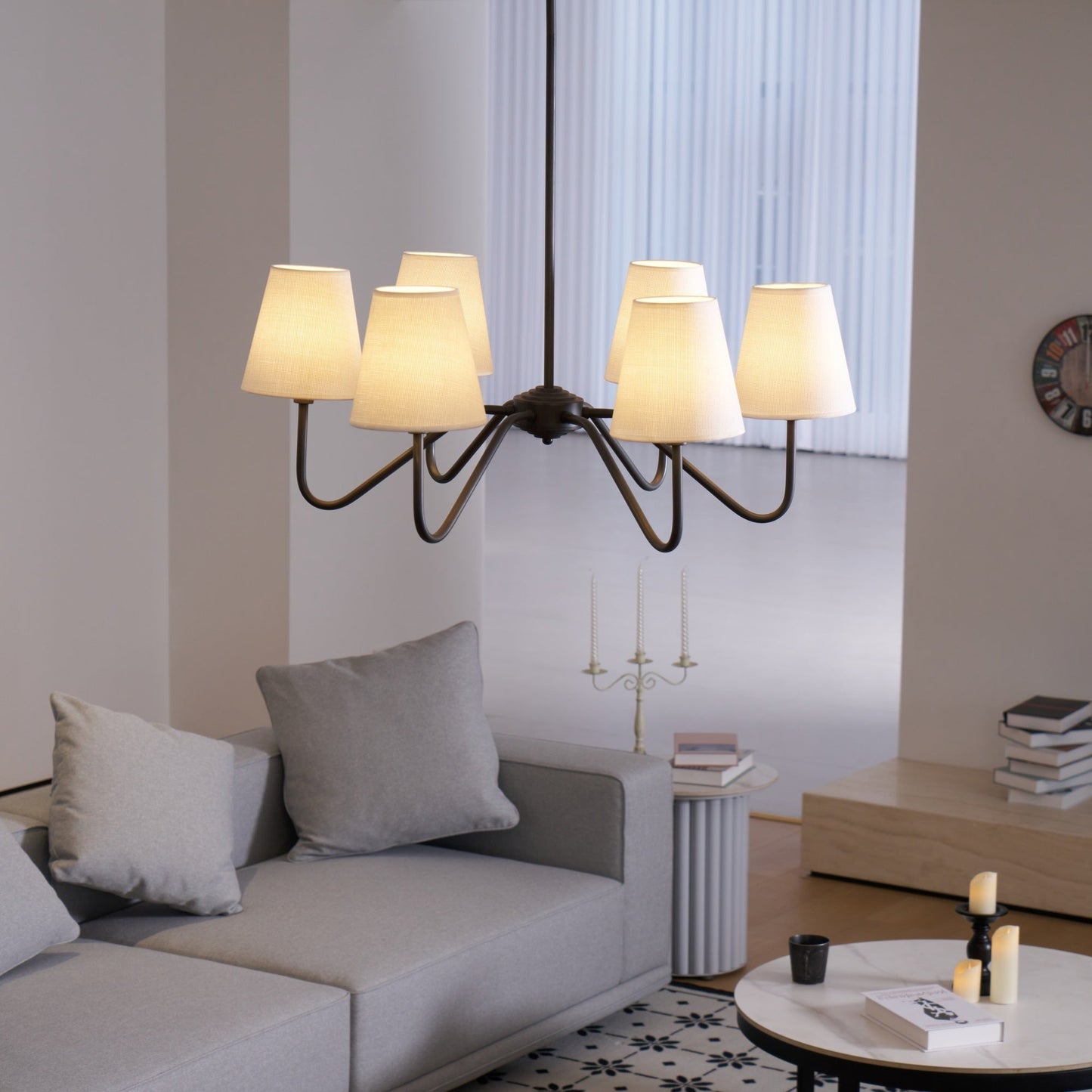 Lumos Black Chandelier - YIOSI