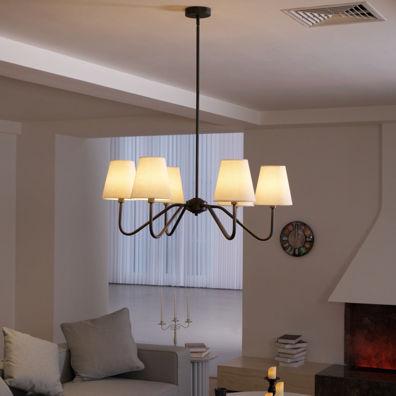 Lumos Black Chandelier - YIOSI