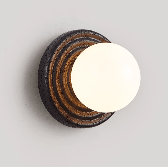 Lunara Travertine Wall Sconce - YIOSI