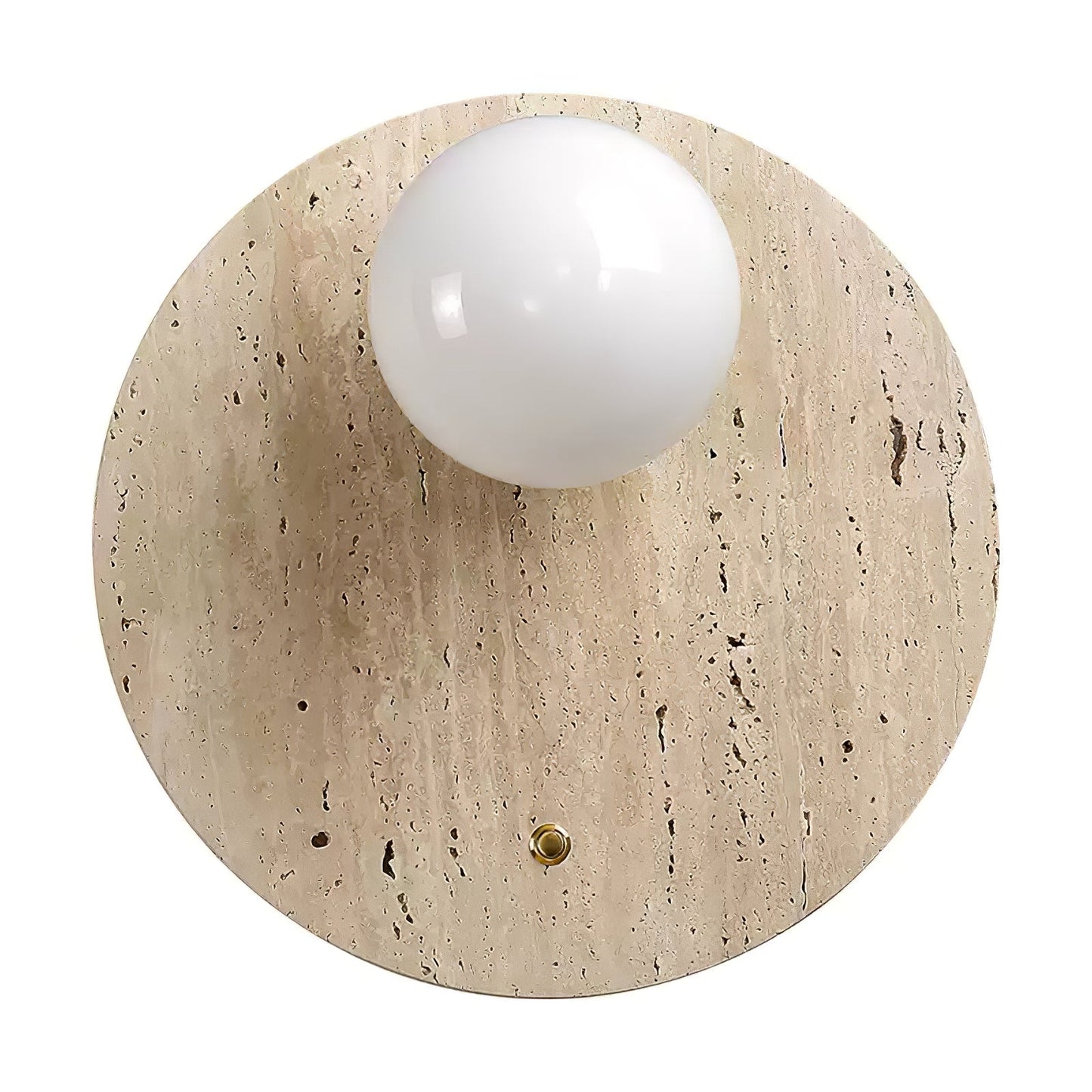 Luna Travertine Wall Sconce - YIOSI