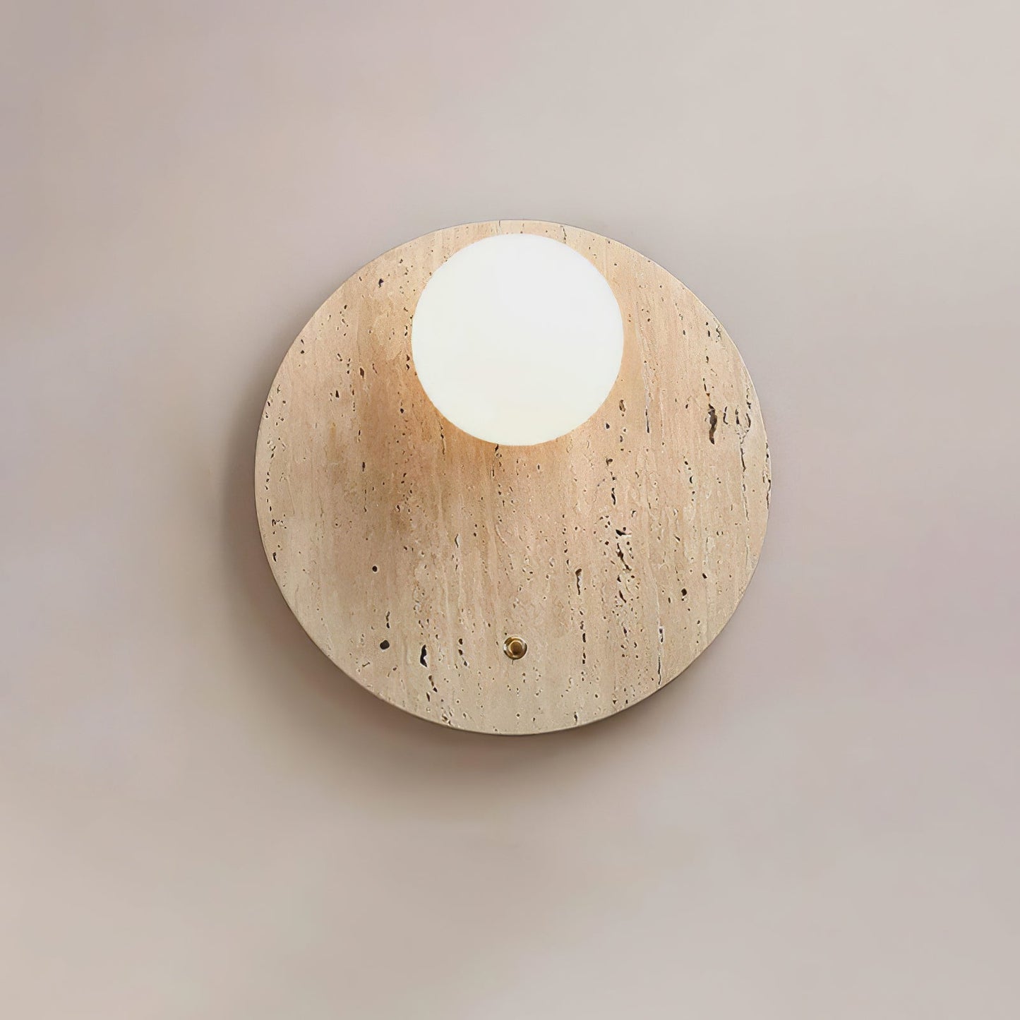 Luna Travertine Wall Sconce - YIOSI