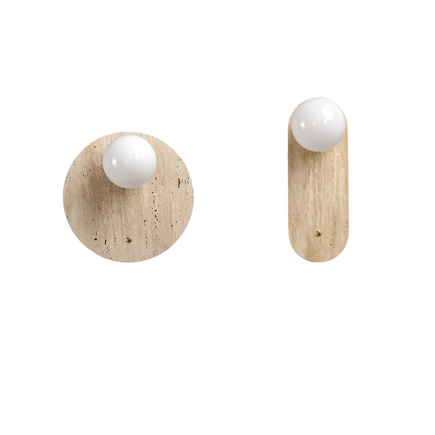 Luna Travertine Wall Sconce - YIOSI