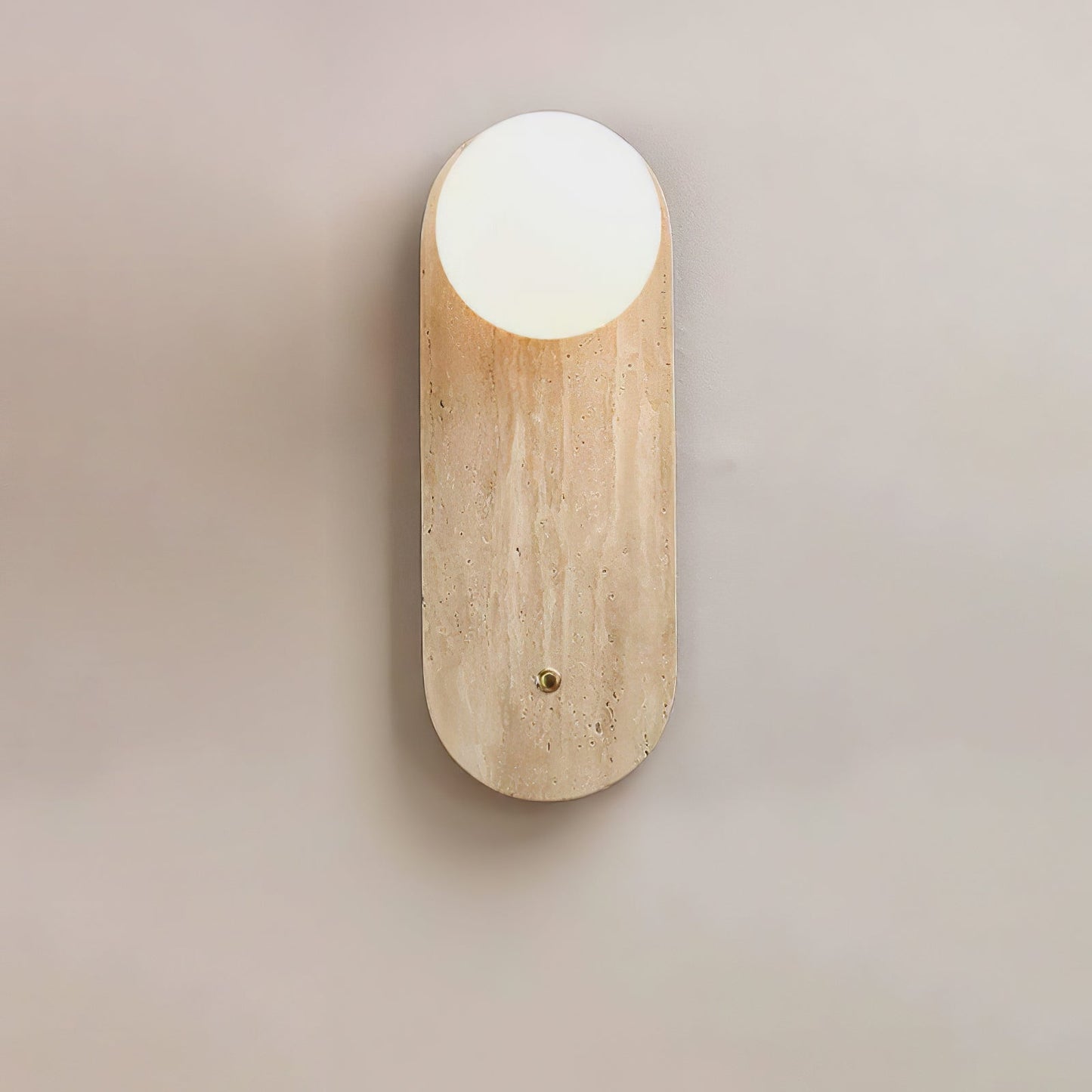 Luna Travertine Wall Sconce - YIOSI