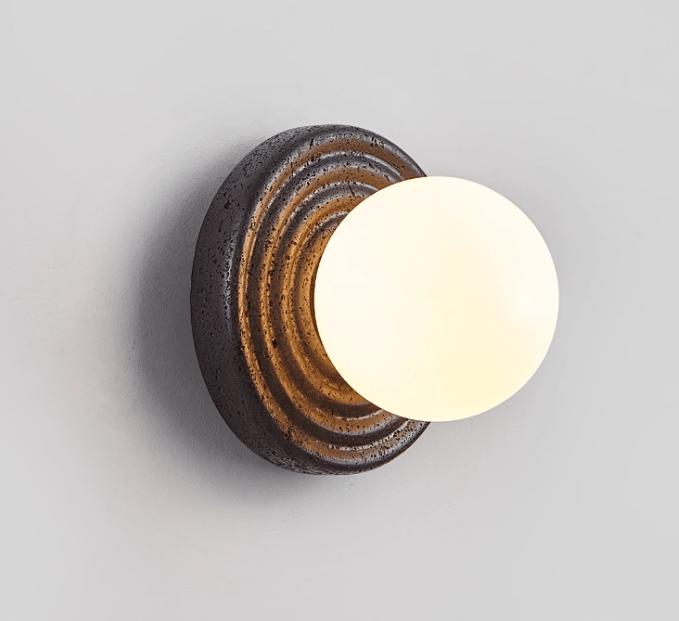 Lunara Travertine Wall Sconce - YIOSI