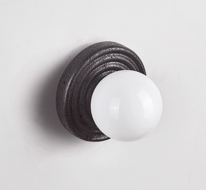 Lunara Travertine Wall Sconce - YIOSI