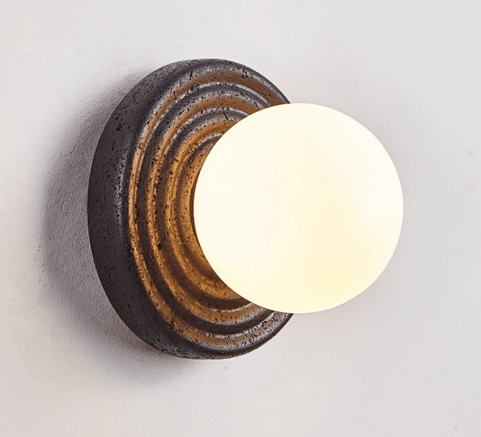 Lunara Travertine Wall Sconce - YIOSI
