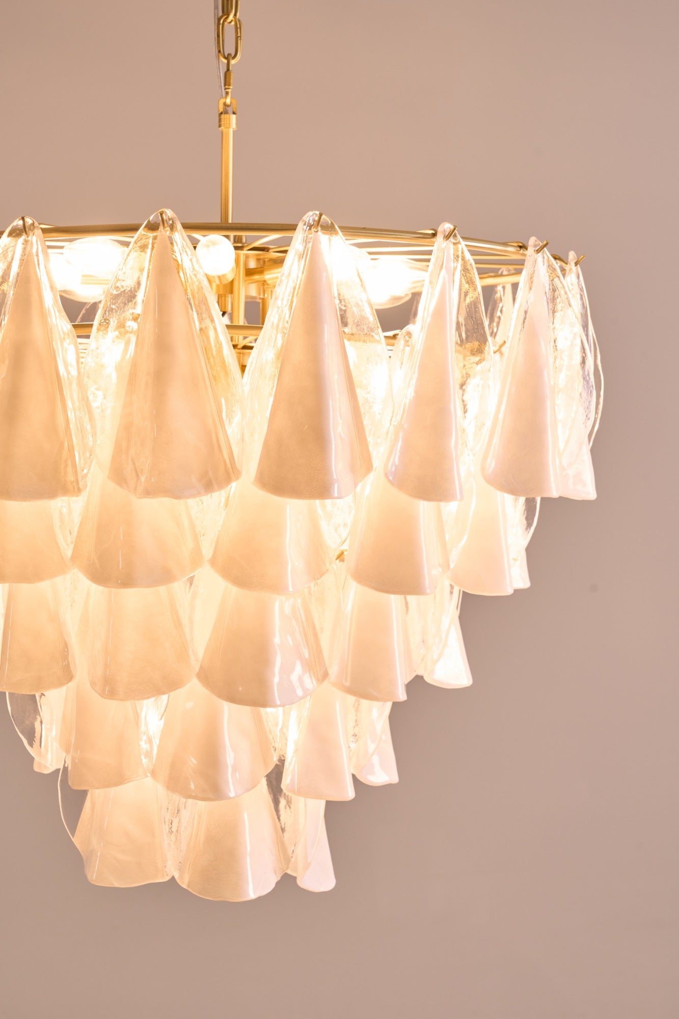 Lunara White Murano Chandelier - YIOSI