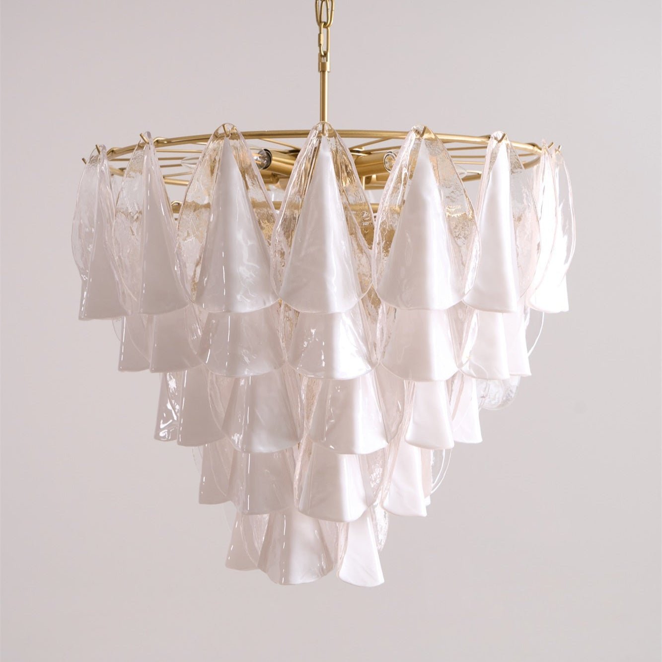 Lunara White Murano Chandelier - YIOSI
