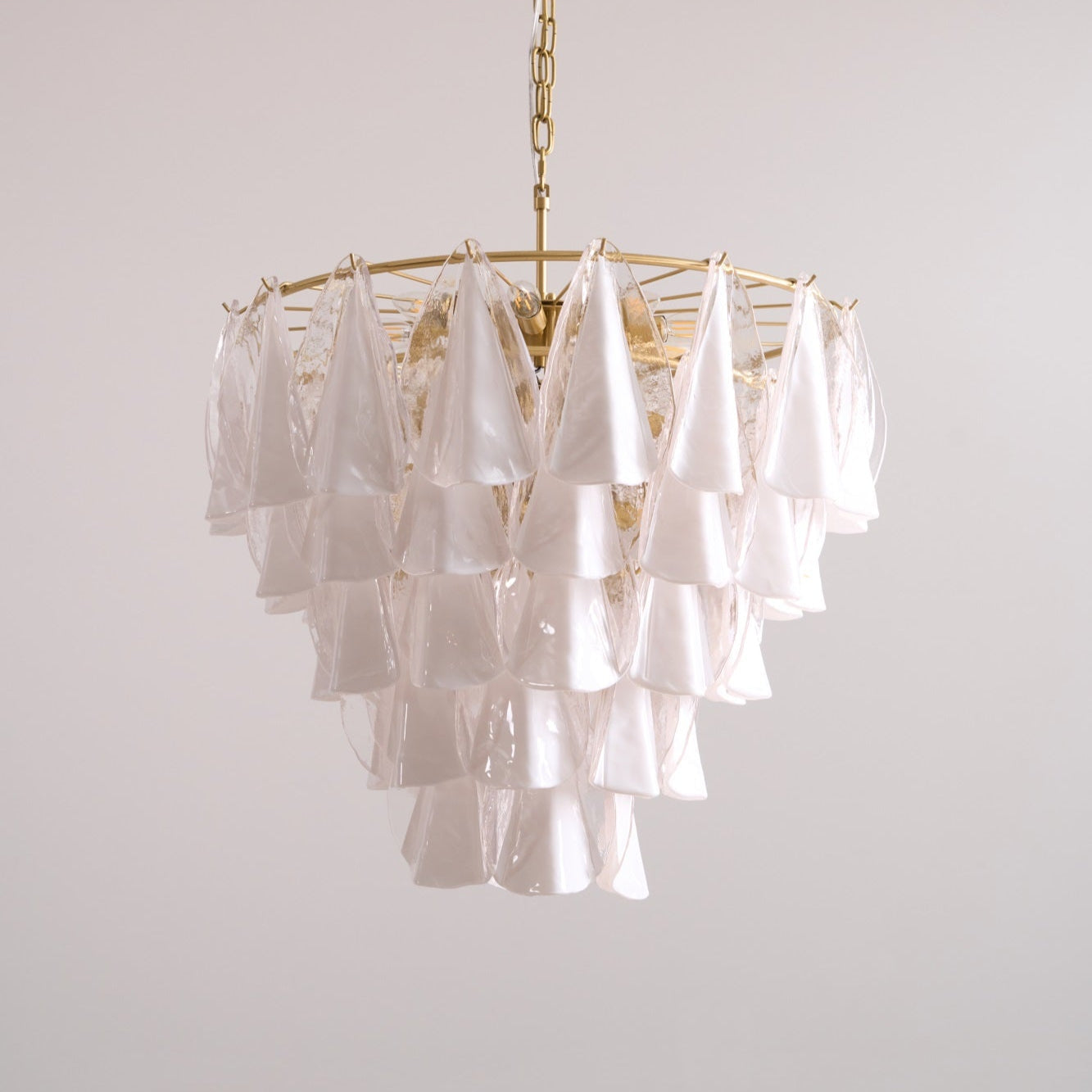 Lunara White Murano Chandelier - YIOSI