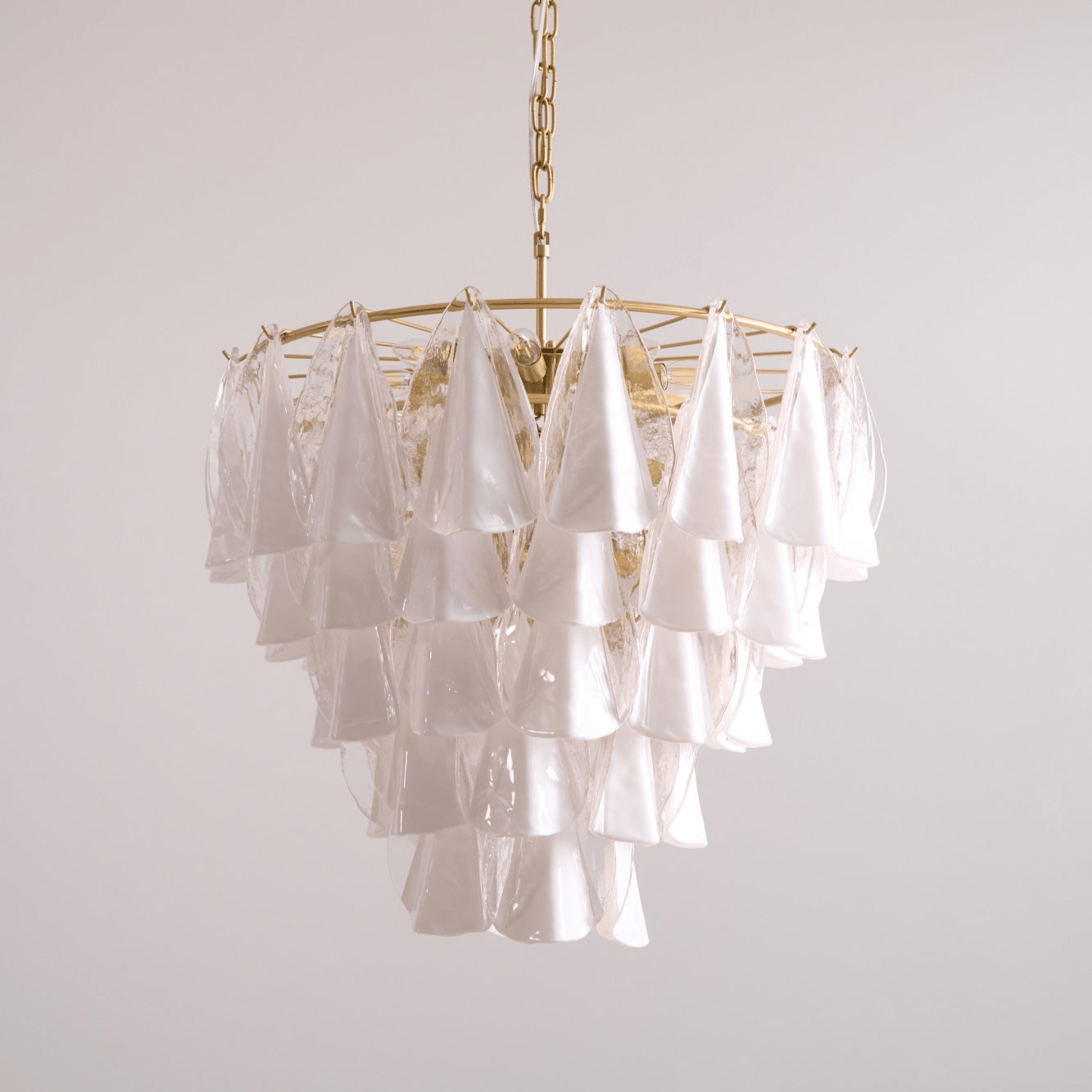 Lunara White Murano Chandelier - YIOSI