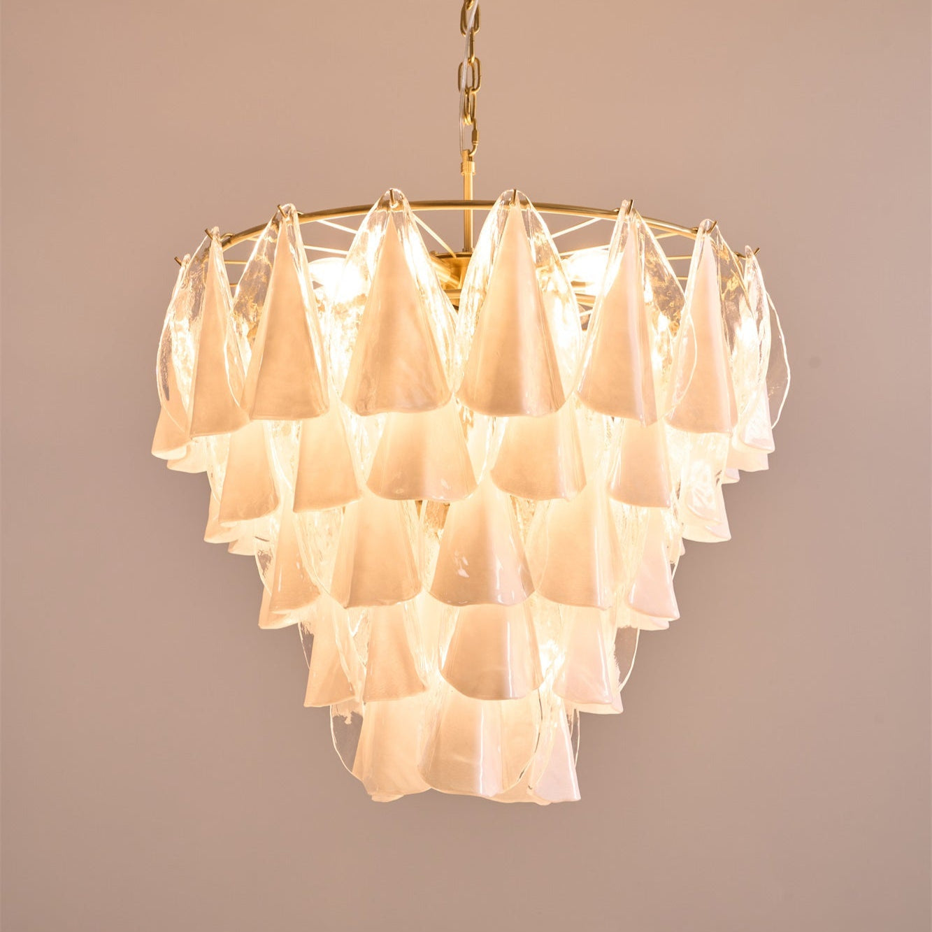 Lunara White Murano Chandelier - YIOSI