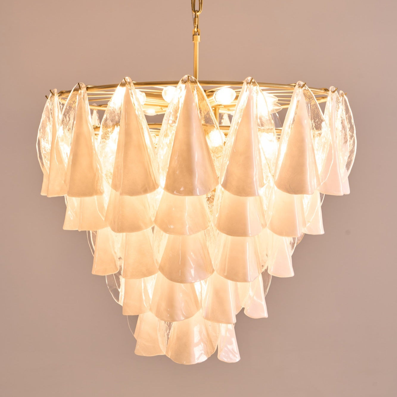 Lunara White Murano Chandelier - YIOSI