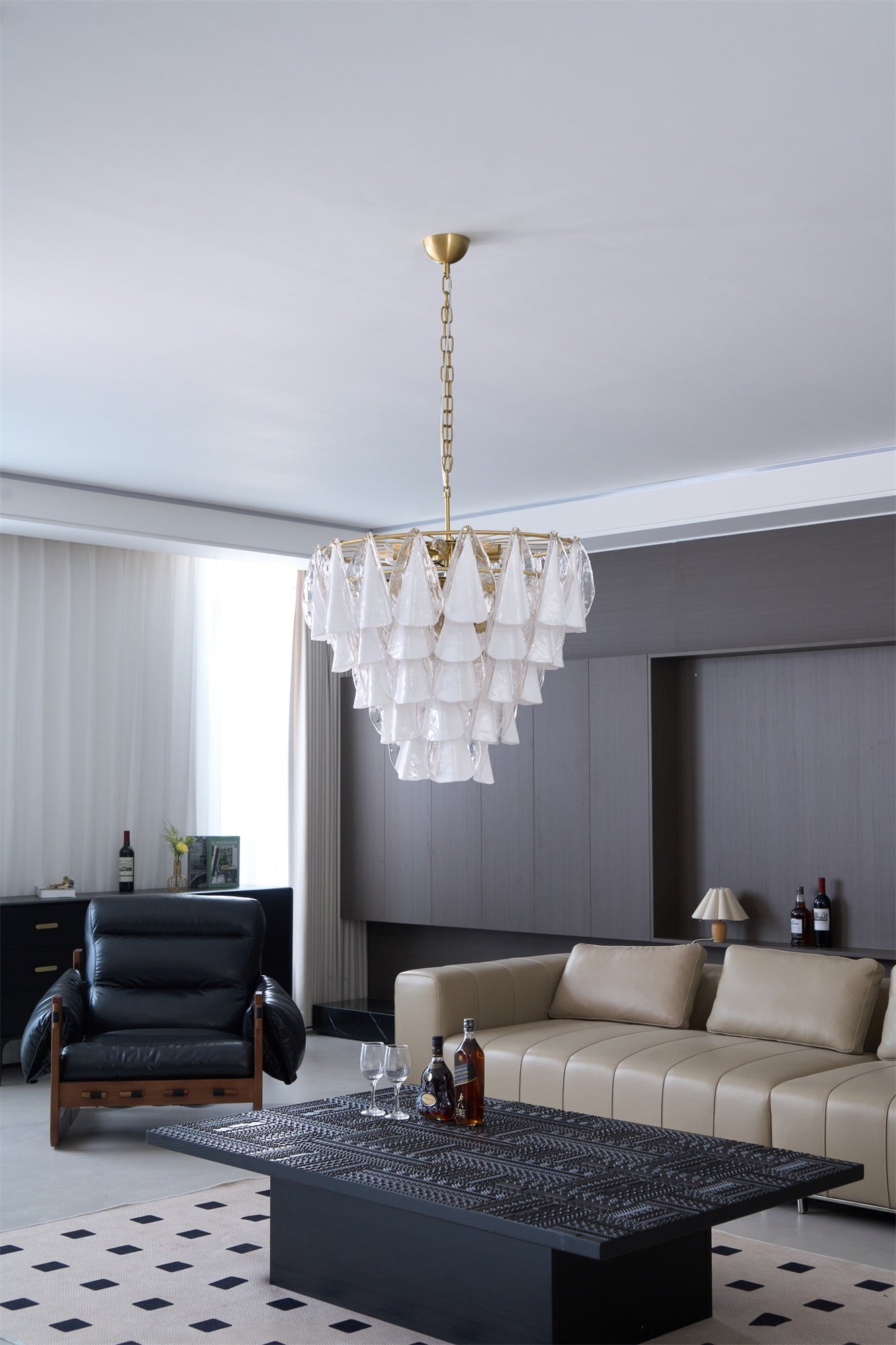 Lunara White Murano Chandelier - YIOSI