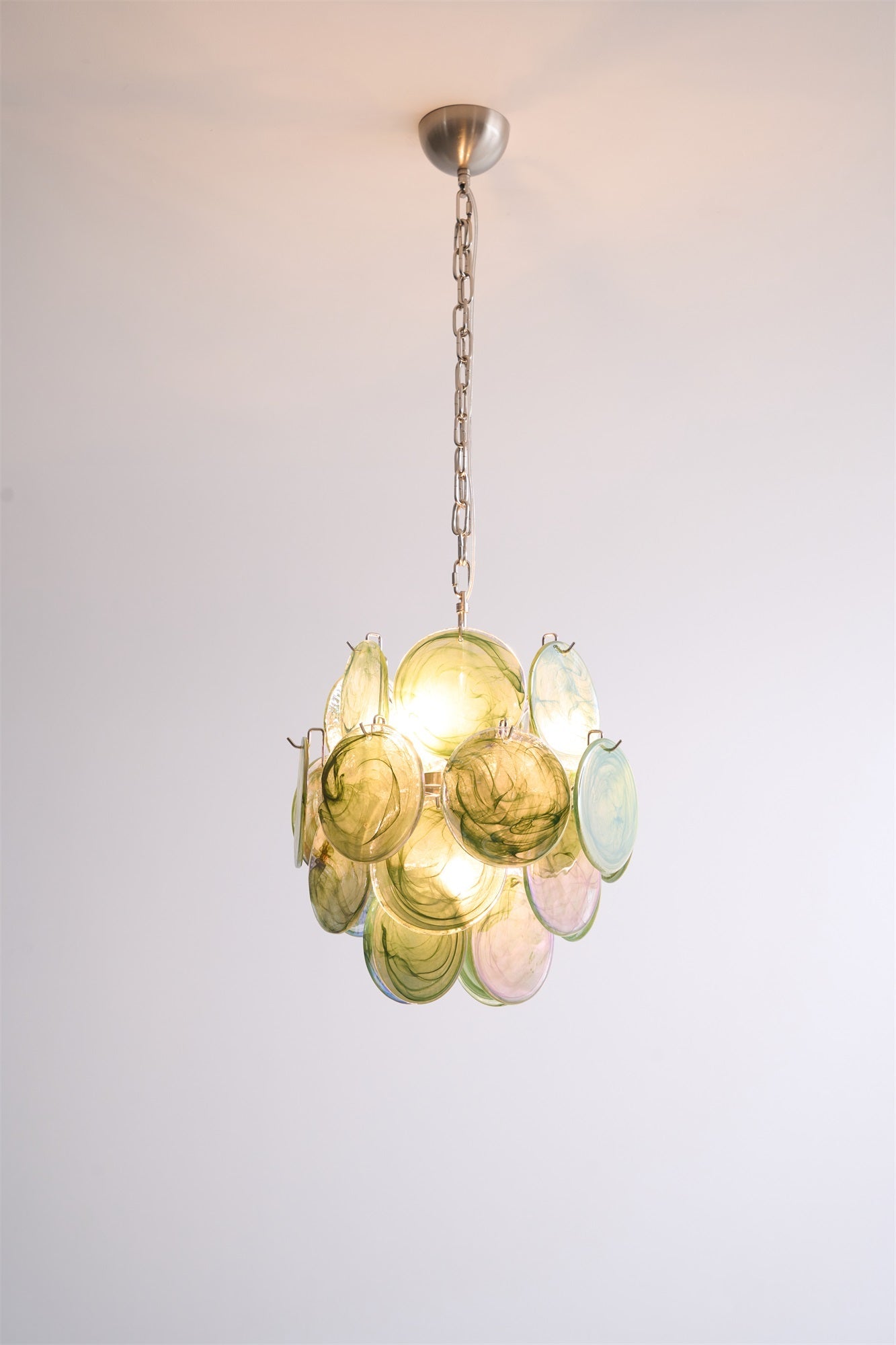 Lunaria Disc Murano Chandelier - YIOSI