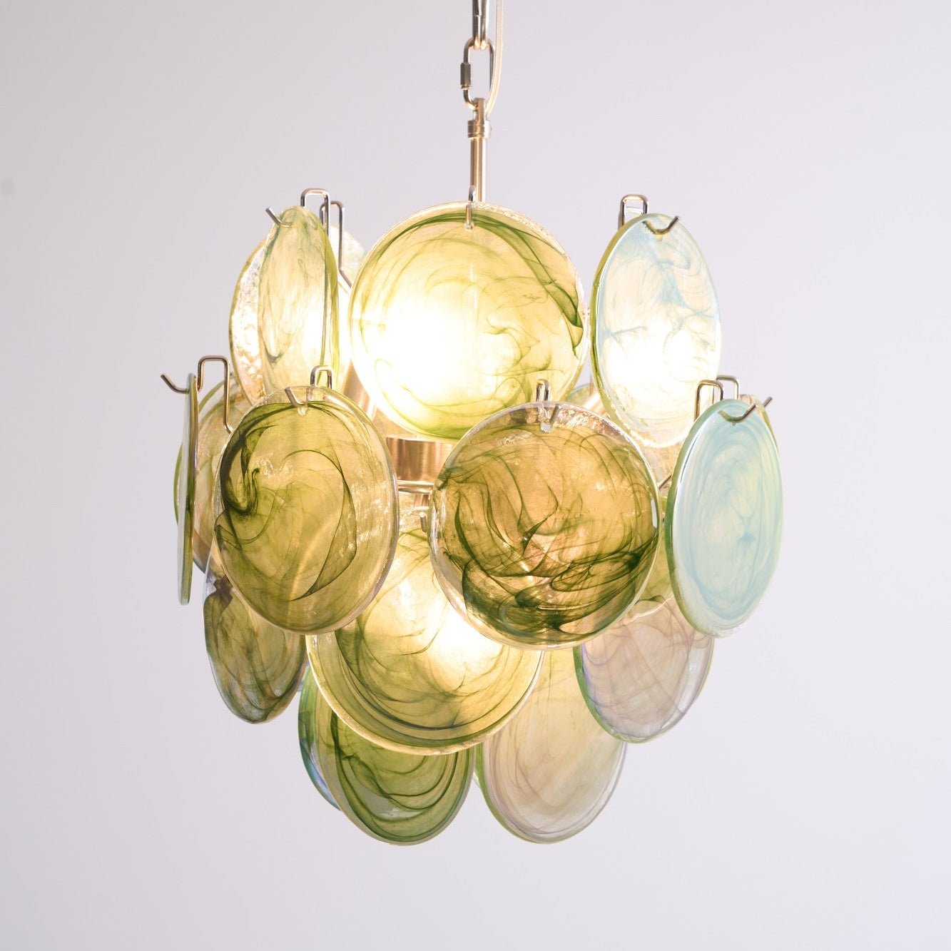 Lunaria Disc Murano Chandelier - YIOSI
