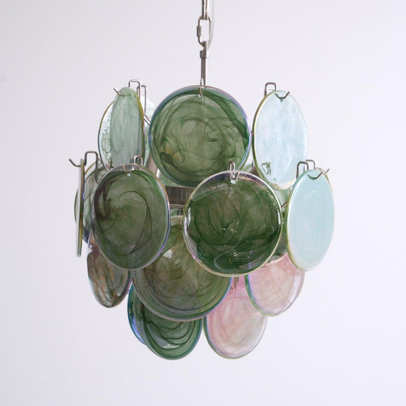 Lunaria Disc Murano Chandelier - YIOSI