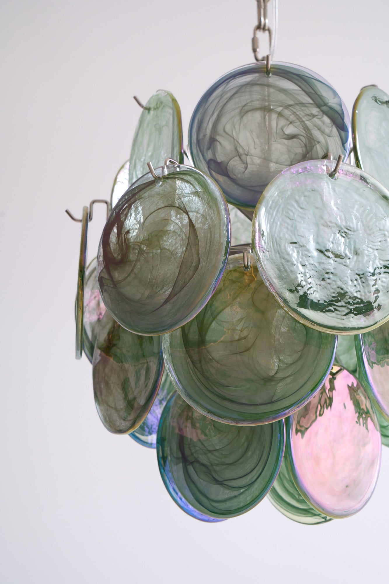 Lunaria Disc Murano Chandelier - YIOSI