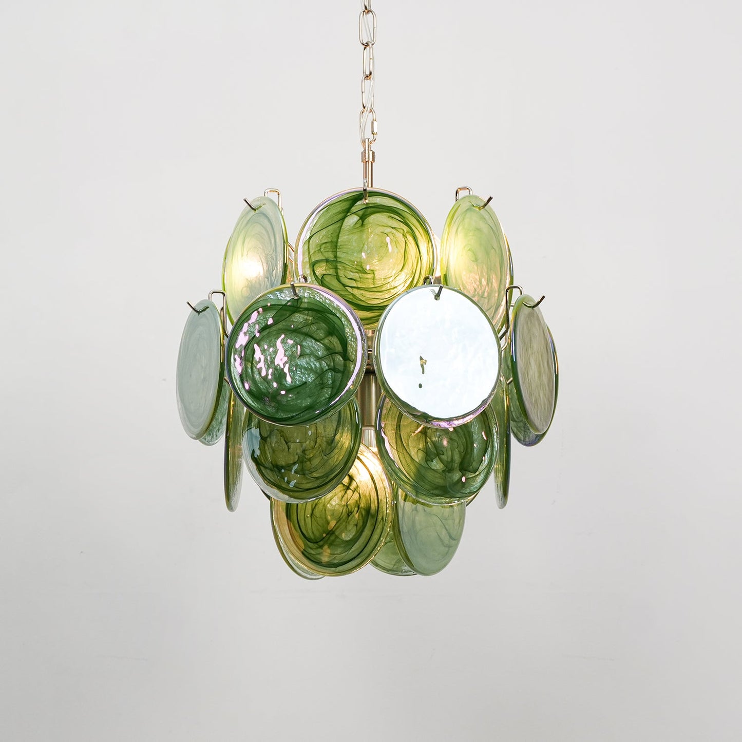 Lunaria Disc Murano Chandelier - YIOSI